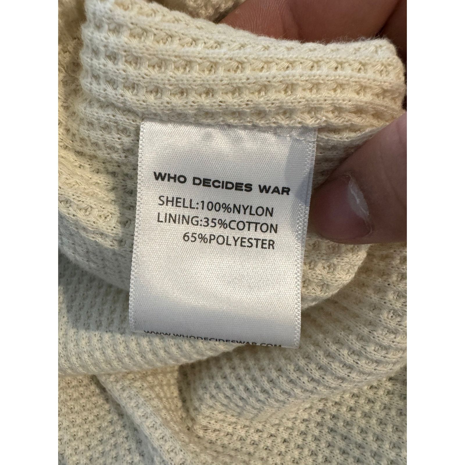 Who Decides War WDW Thermal Fleece Jacket Used Large Size US L / EU 52-54 / 3 - 4 Thumbnail