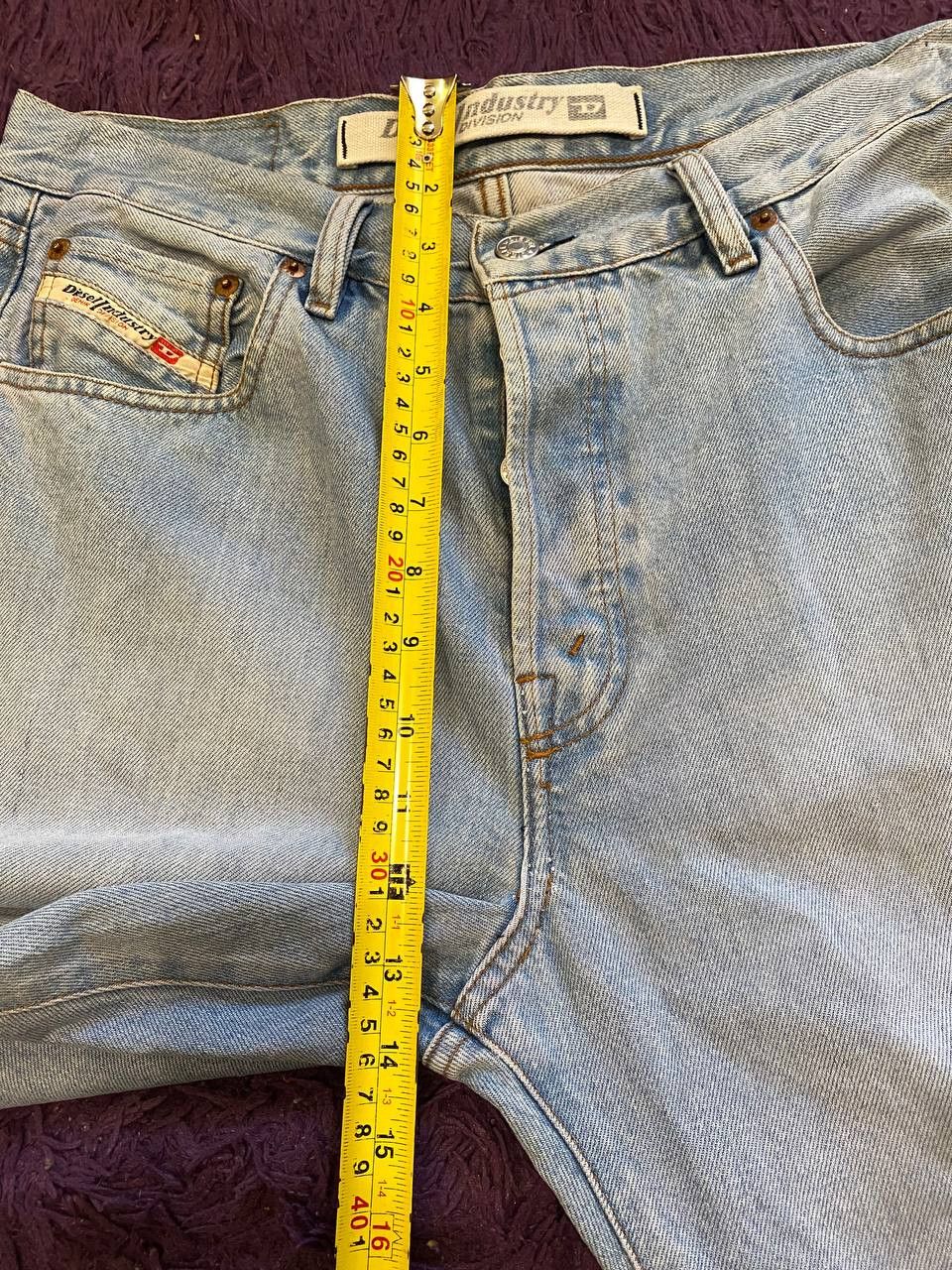 Diesel Vintage Y2K Diesel Industry Denim Distressed Jeans Size US 36 / EU 52 - 11 Thumbnail