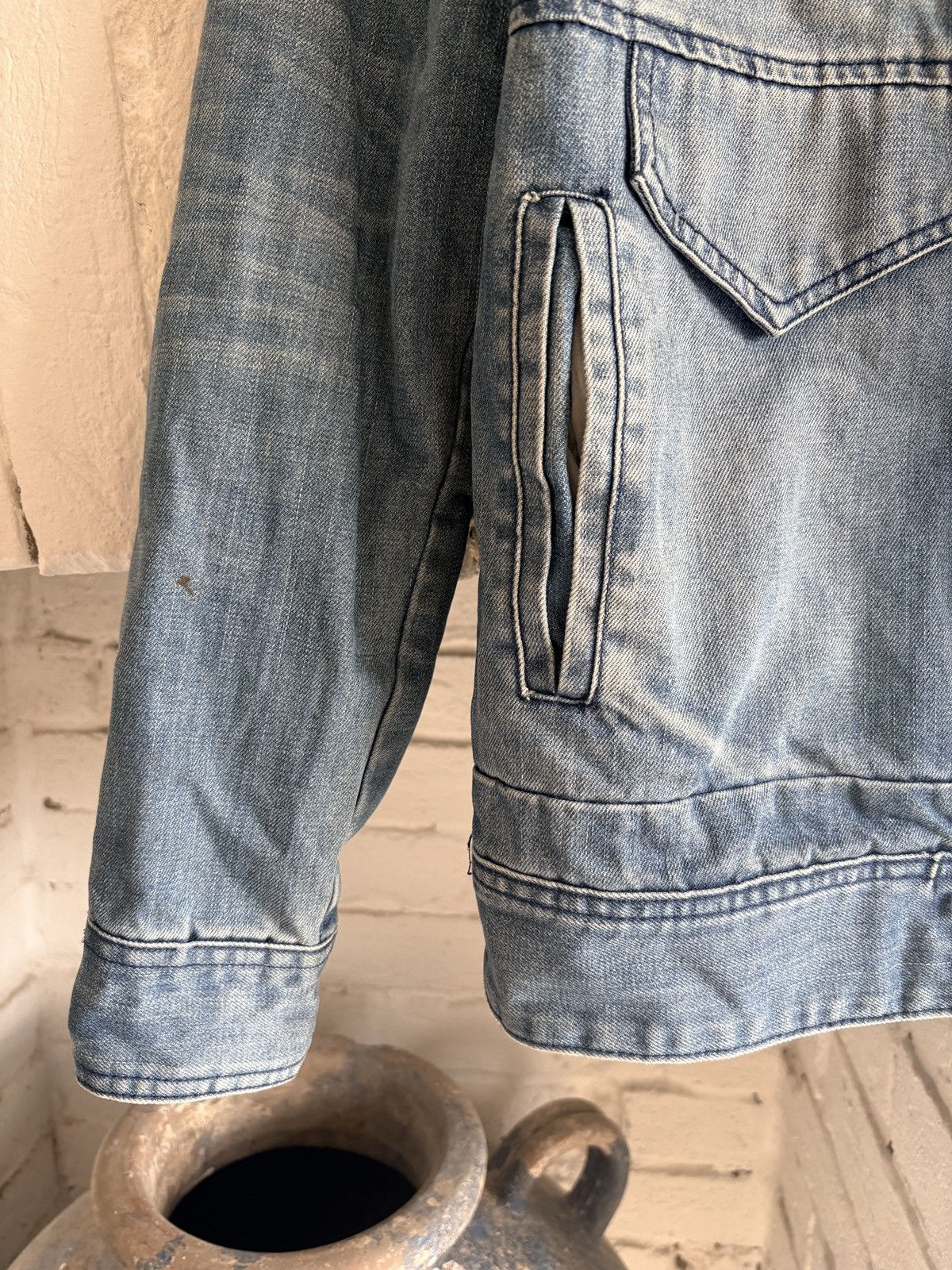 Vintage Vintage Washed Denim Biker Jacket Size L Size US M / EU 48-50 / 2 - 17 Thumbnail
