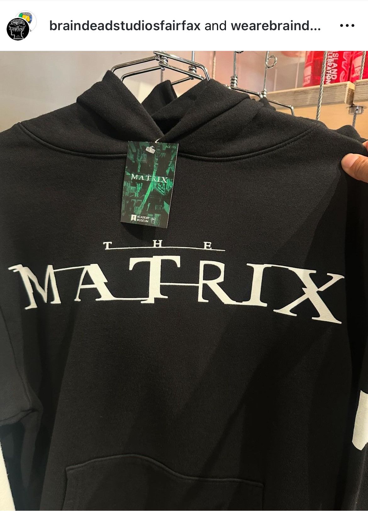 Brain Dead ACADEMY MUSEUM x THE MATRiX x BRAiN DEAD STUDiOS FAiRFAX Size US XL / EU 56 / 4 - 6 Thumbnail