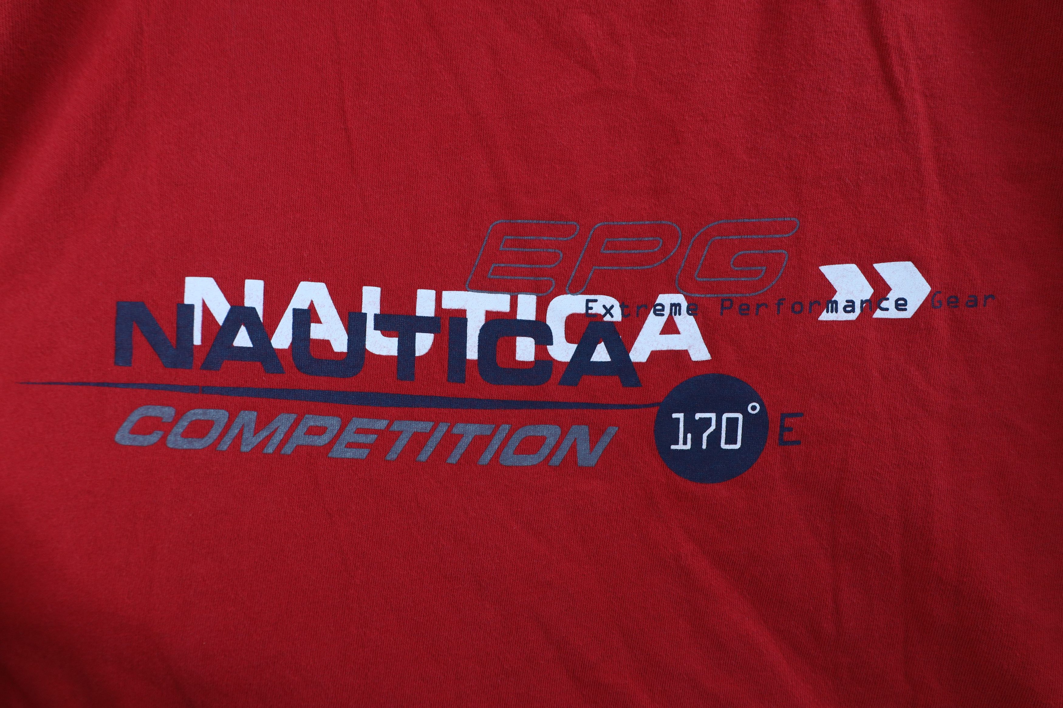Nautica × Vintage Vintage 90s Nautica Competition Short Sleeve T-Shirt USA Size US XL / EU 56 / 4 - 4 Thumbnail