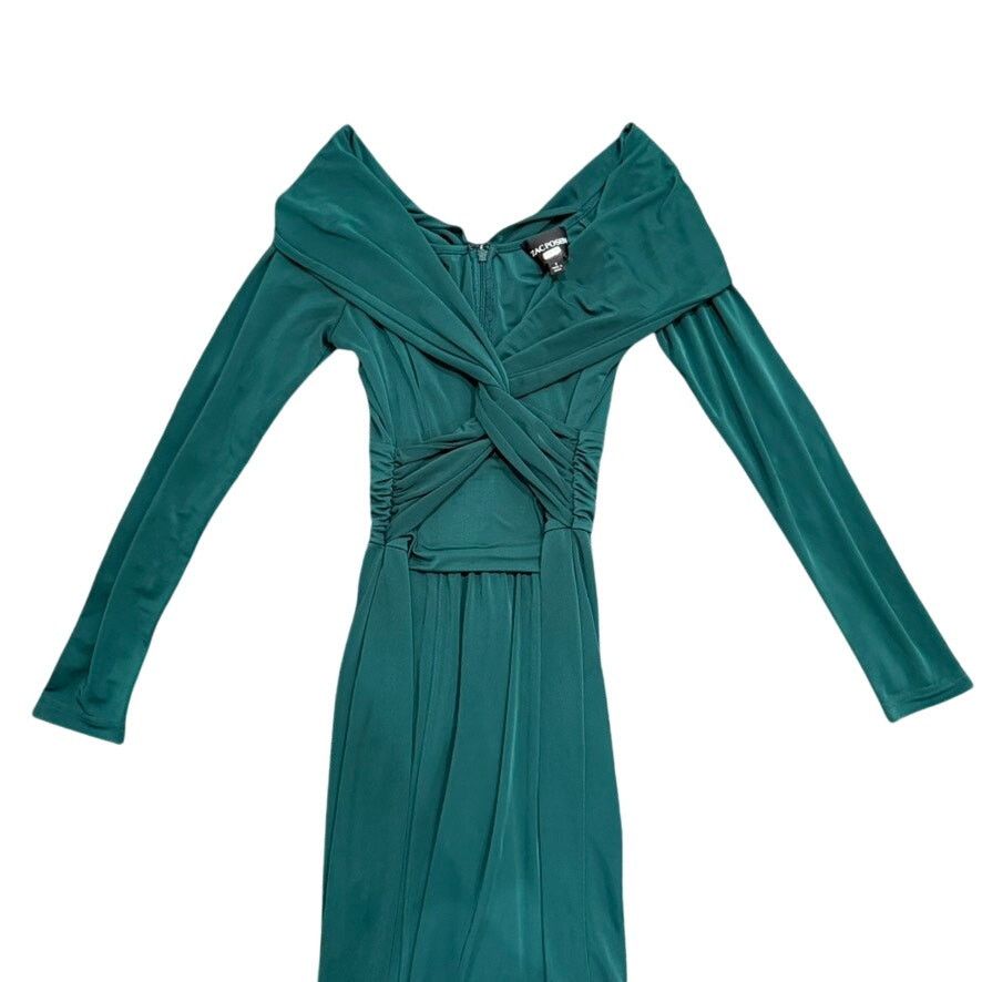 Zac Posen Zac Posen Off Shoulder Wrapped Around Gown in Green, US 6 Size M / US 6-8 / IT 42-44 - 5 Thumbnail