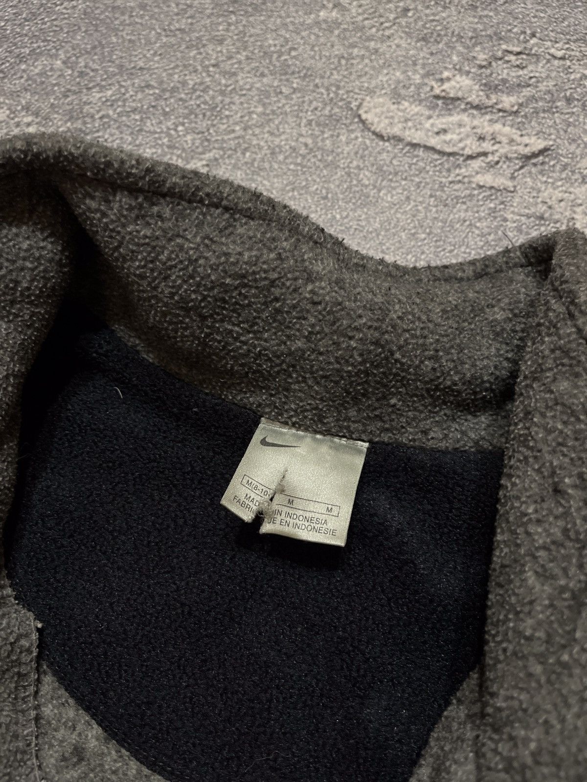 Nike × Vintage 90s Vintage Nike Fleece Mini Zip Retro Sweatshirt Swoosh Log Size US M / EU 48-50 / 2 - 7 Thumbnail