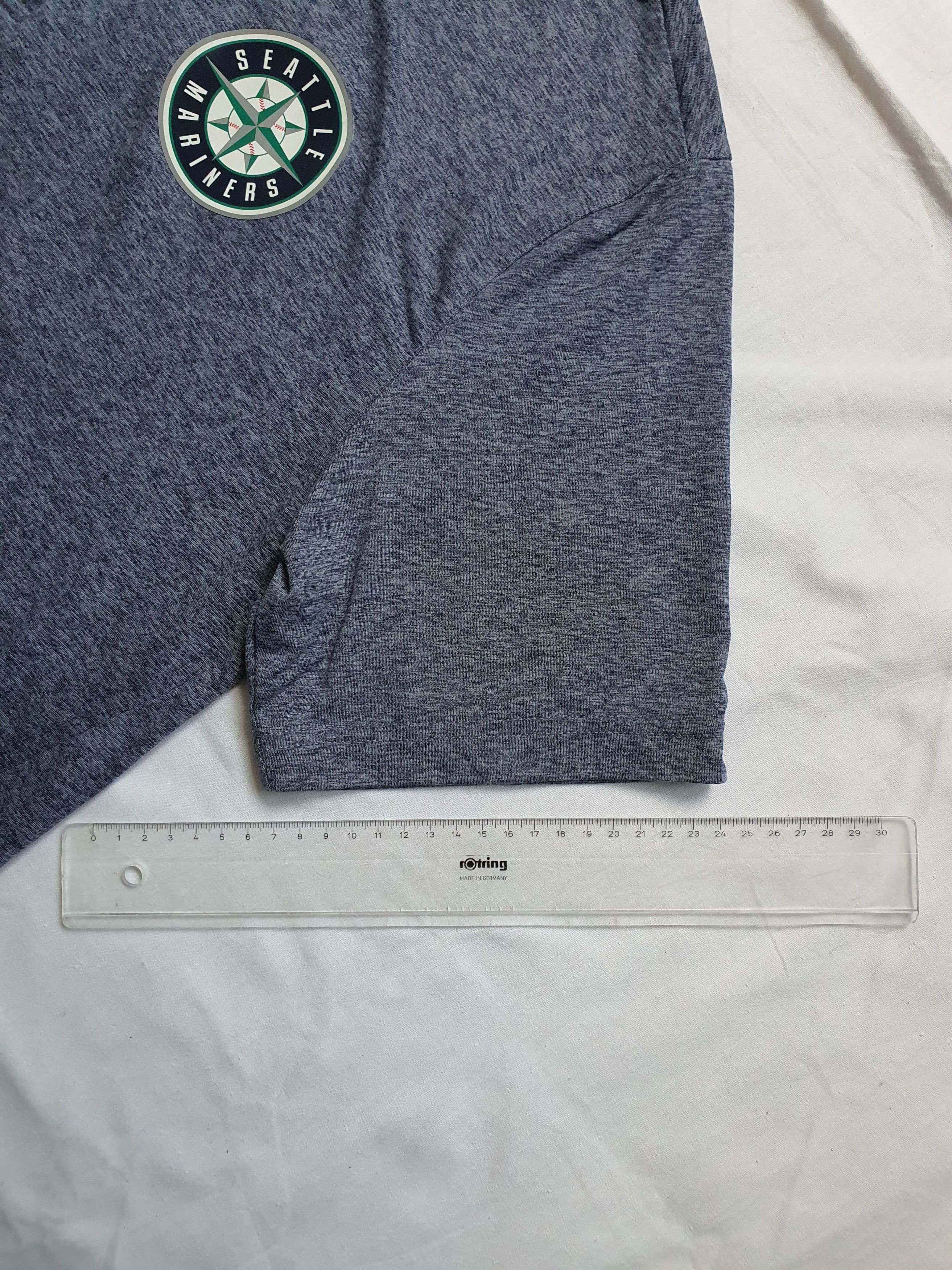MLB SEATTLE MARINERS Official Technical Heather Polo Size US L / EU 52-54 / 3 - 8 Thumbnail