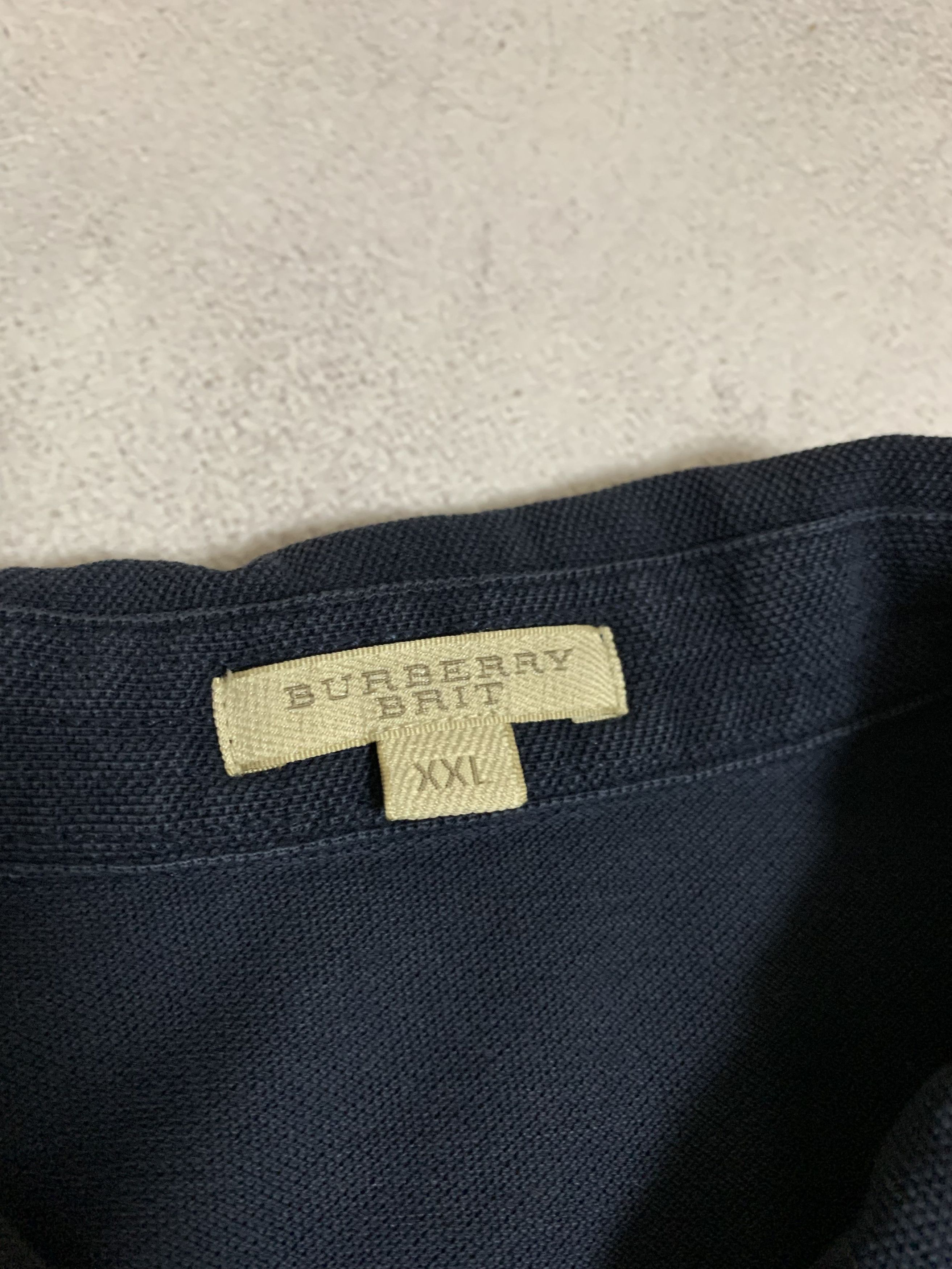 Burberry × Vintage Vintage Burberry Brit Polo Rugby T Shirt White Logo 90s Size US XXL / EU 58 / 5 - 9 Thumbnail