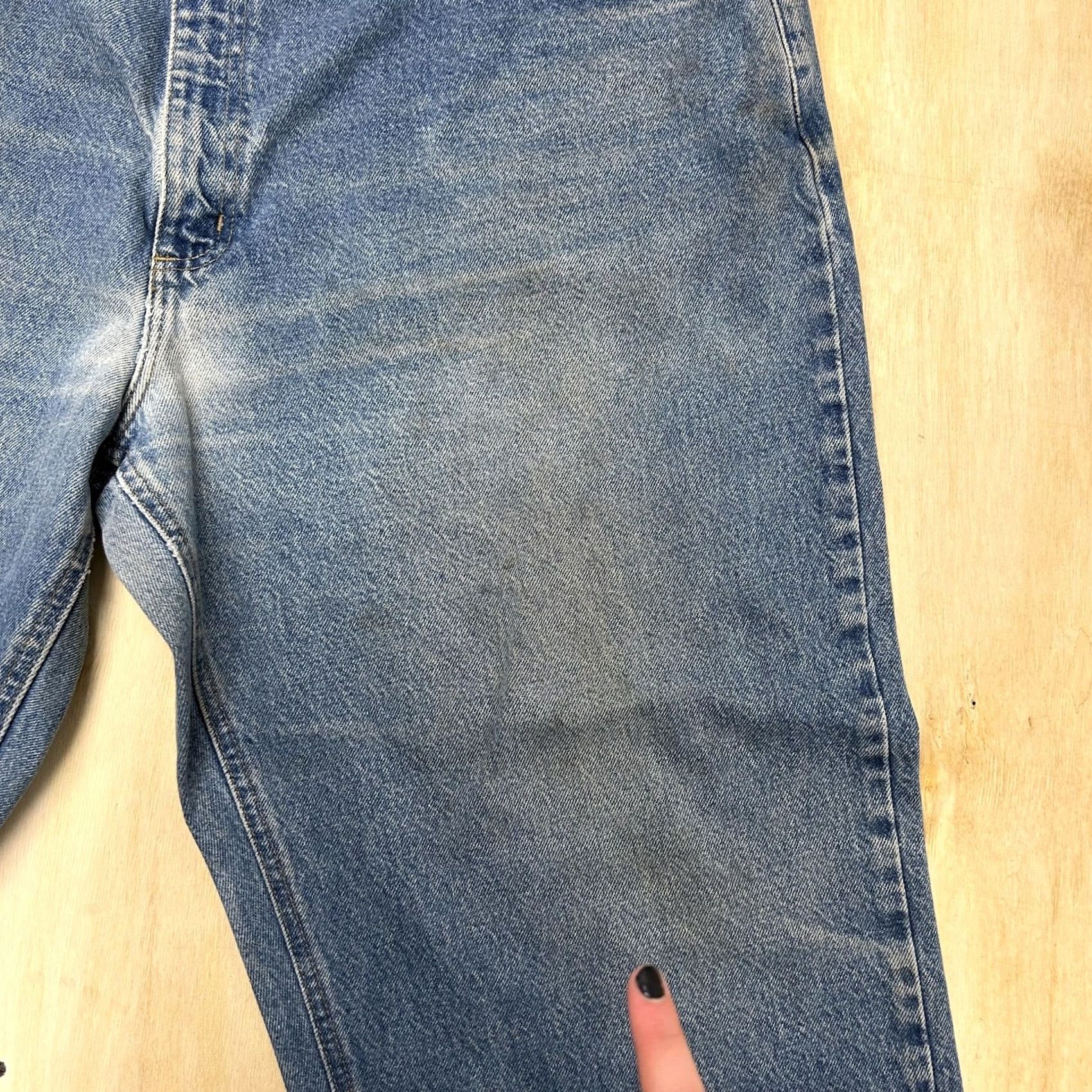 Carhartt Carhartt B167 DST Jeans Mens 44x24 Blue Denim Cropped Distressed Relaxed Fit Size US 44 / EU 60 - 7 Thumbnail
