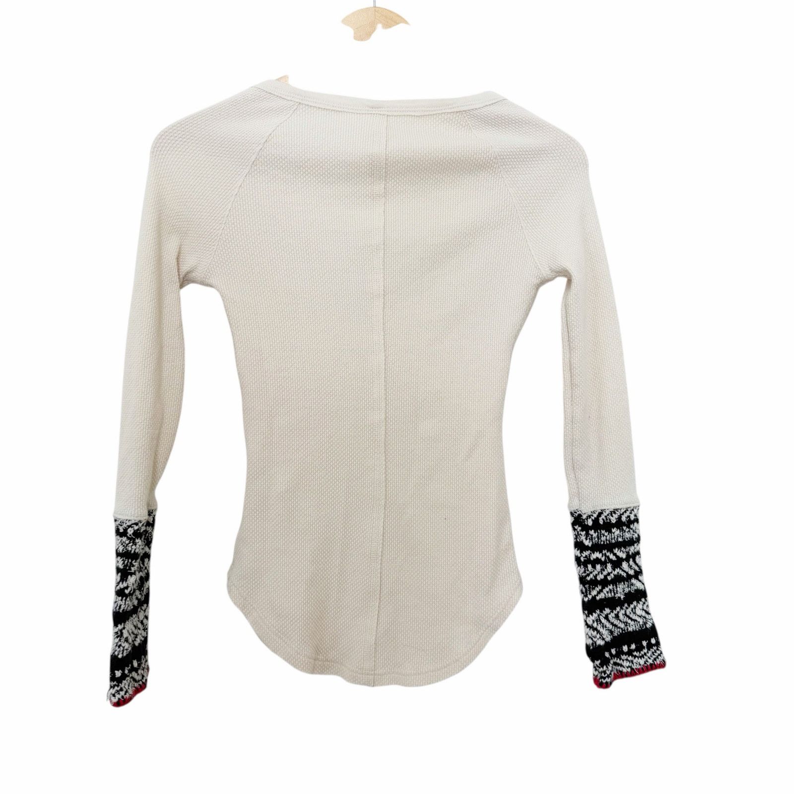 Free People Free People Alpine Cuff Sleeve Thermal Henley Sz XS Size XS / US 0-2 / IT 36-38 - 5 Thumbnail