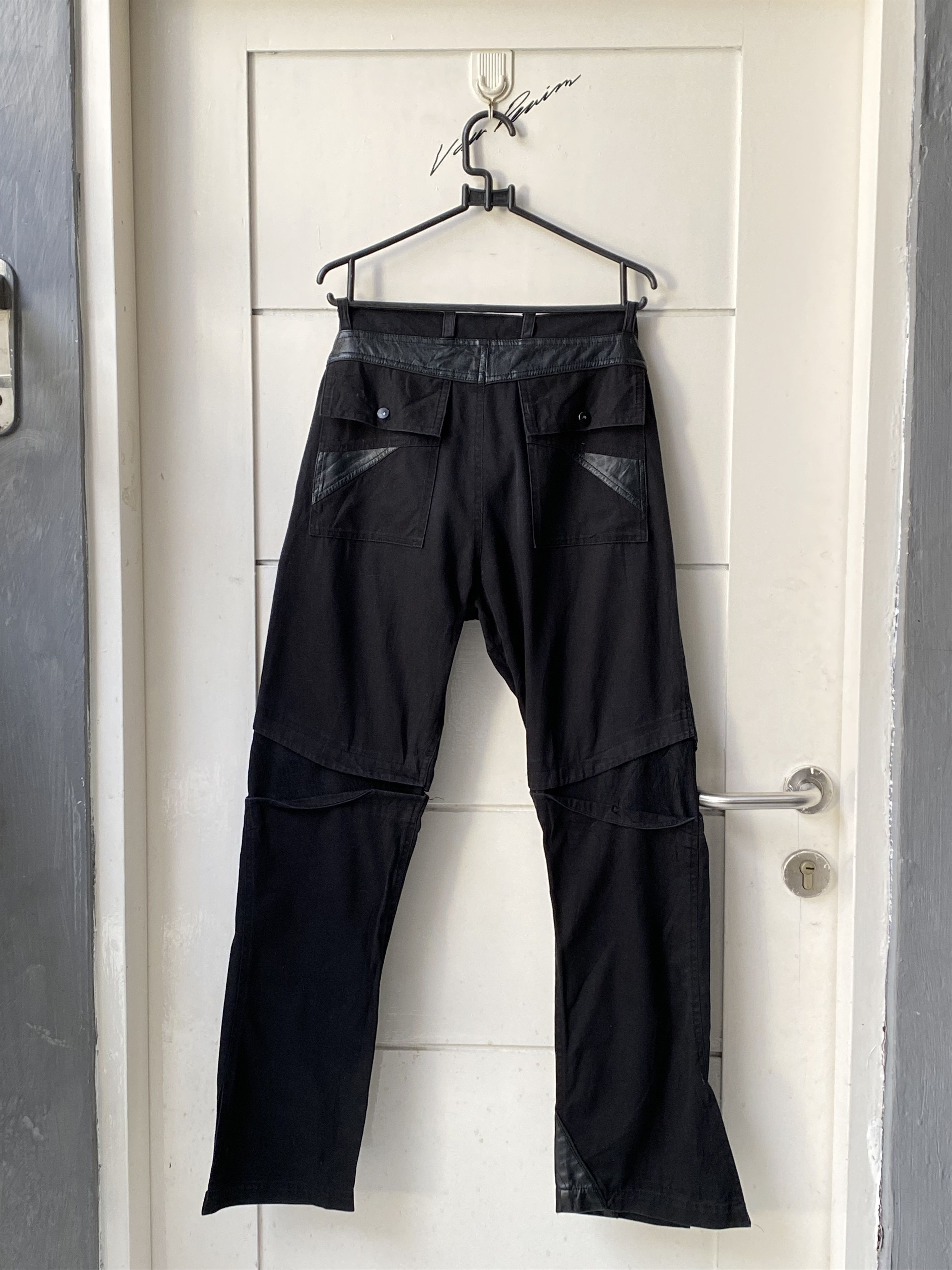 If Six Was Nine DIFFERENT Zipper Leather Bondage Pants Size US 28 / EU 44 - 4 Thumbnail