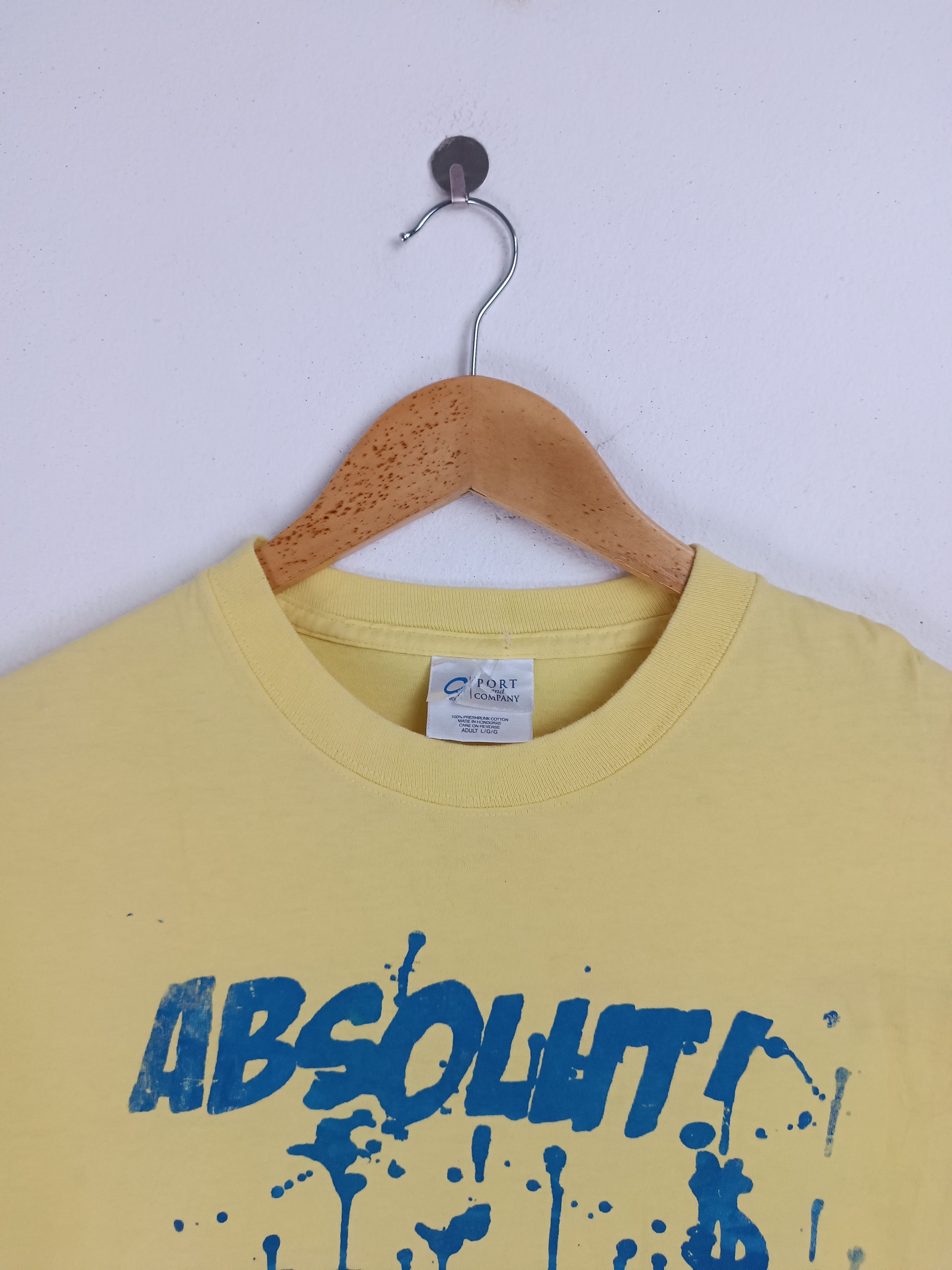 Other VINTAGE ABSOLUT! & REALONER PUNK GRUNGE ROCK TEE Size US L / EU 52-54 / 3 - 11 Thumbnail
