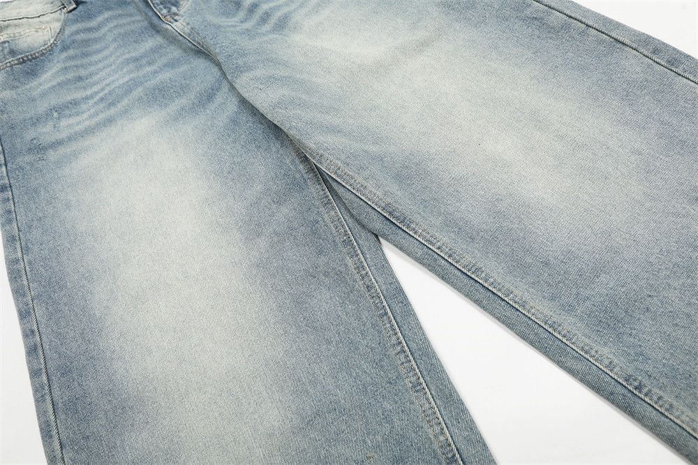 Japanese Brand × Jean Men's casual trendy distressed loose washed jeans Size US 32 / EU 48 - 6 Thumbnail