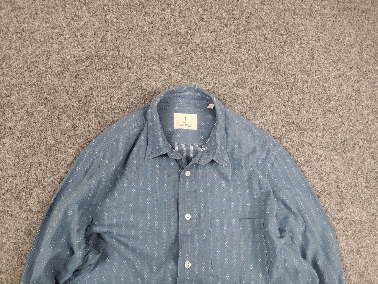 La Paz La Paz Design Casual Blue Pattern button Long sleeve Shirt Size US M / EU 48-50 / 2 - 4 Thumbnail
