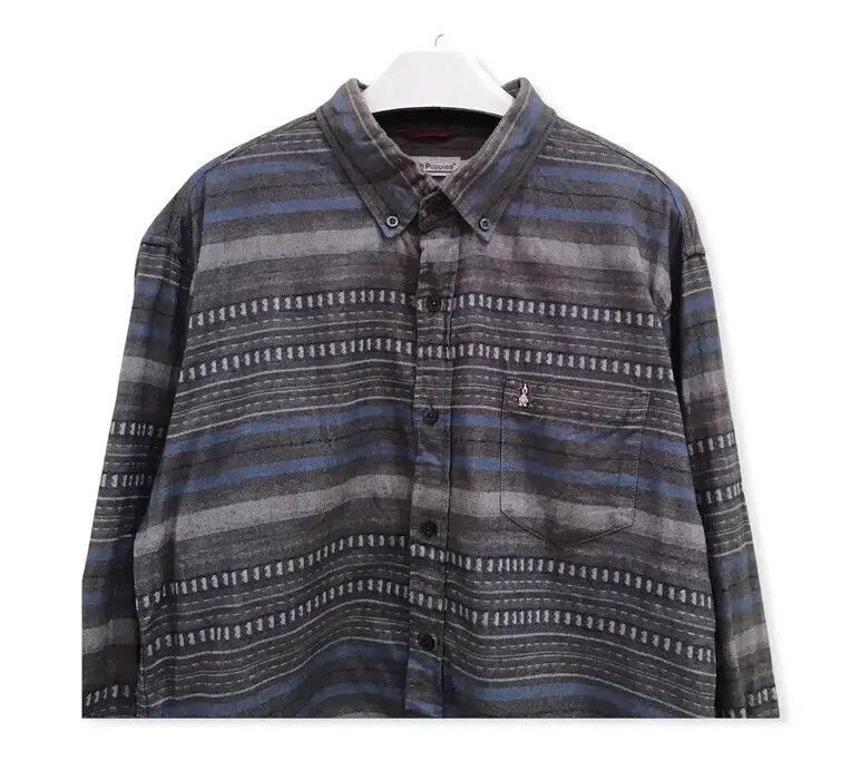 Hush Puppies Hush Puppies Stripe Design Flannel Shirt Size US XL / EU 56 / 4 - 2 Thumbnail