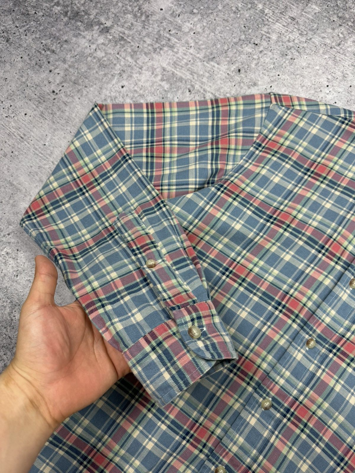 Polo Ralph Lauren × Vintage Vintage Y2K Style Ralph Lauren Plaid Checkered Flannel Shirt Size US S / EU 44-46 / 1 - 7 Thumbnail