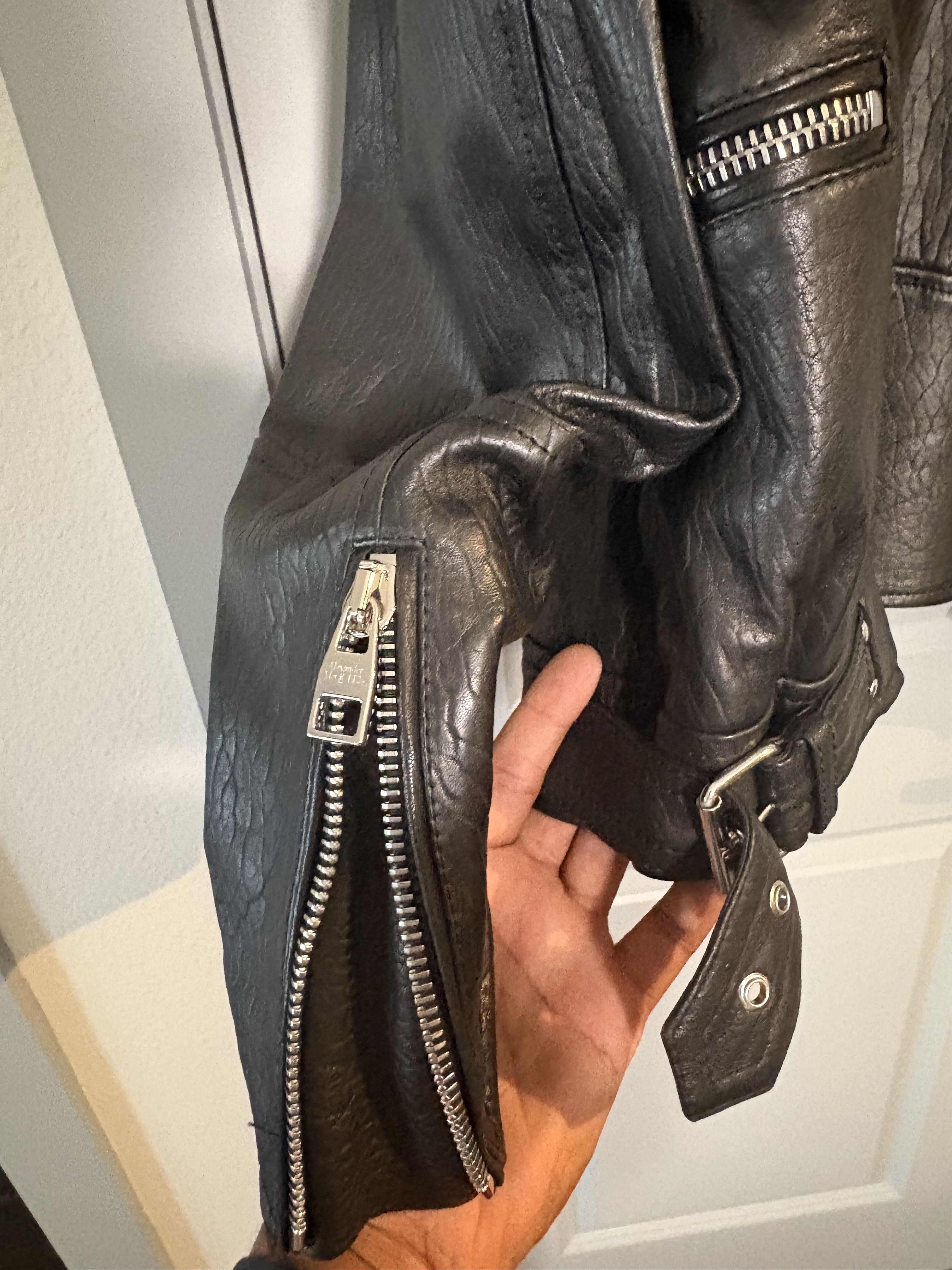 Alexander McQueen Alexandewr McQueen 2024 Classic Leather Biker Jacket Size US L / EU 52-54 / 3 - 6 Thumbnail