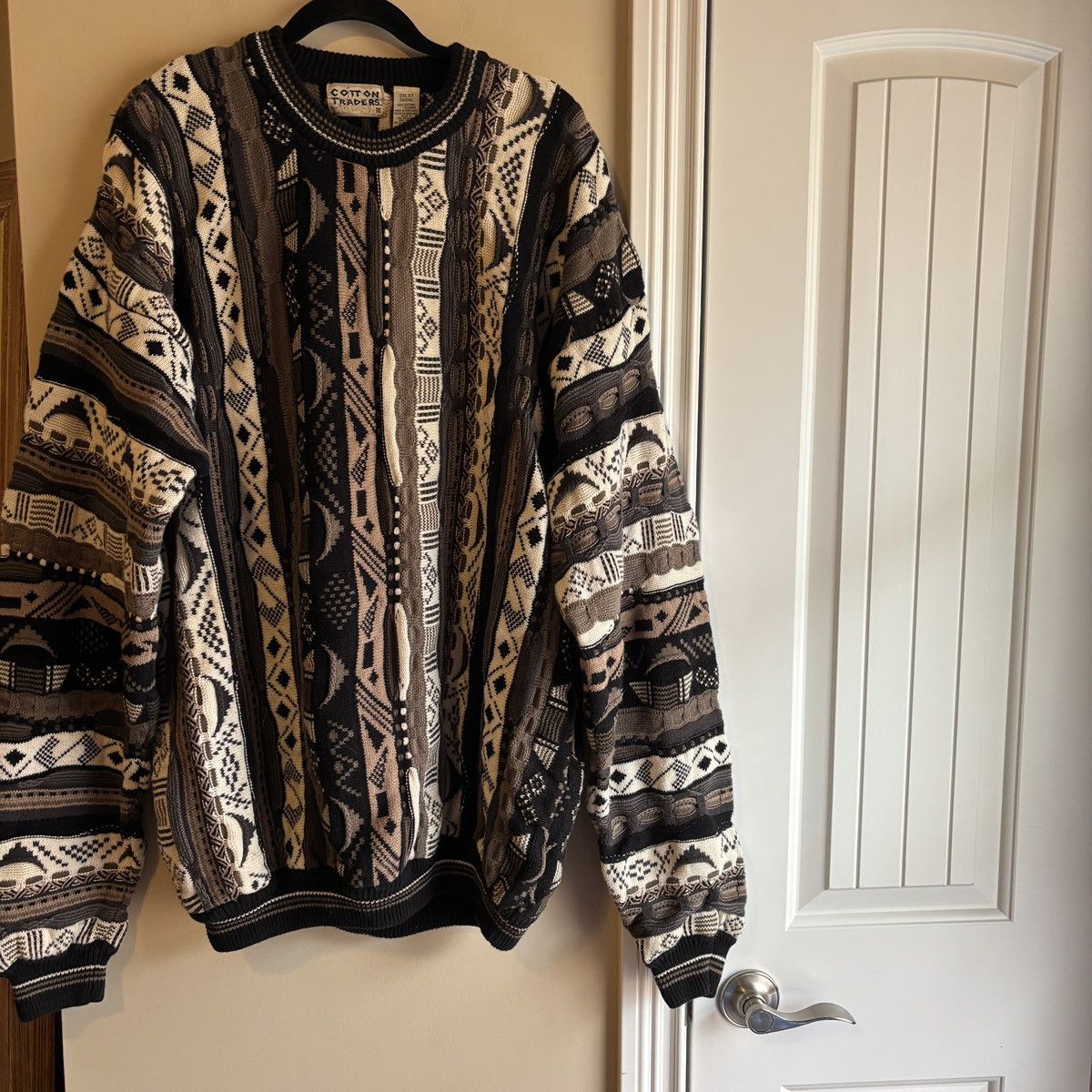 Cotton Traders Vintage Cotton Traders Textured Knit Sweater Size US XXL / EU 58 / 5 - 2 Thumbnail