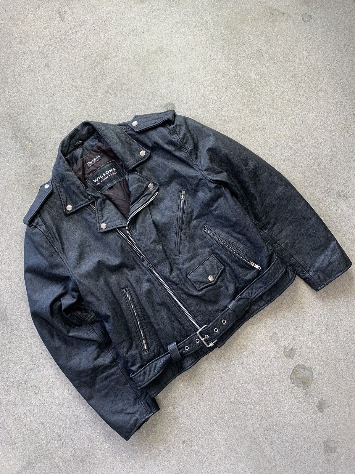 Vintage × Wilsons Leather VTG WILSONS LEATHER JACKET Size US L / EU 52-54 / 3 - 2 Thumbnail