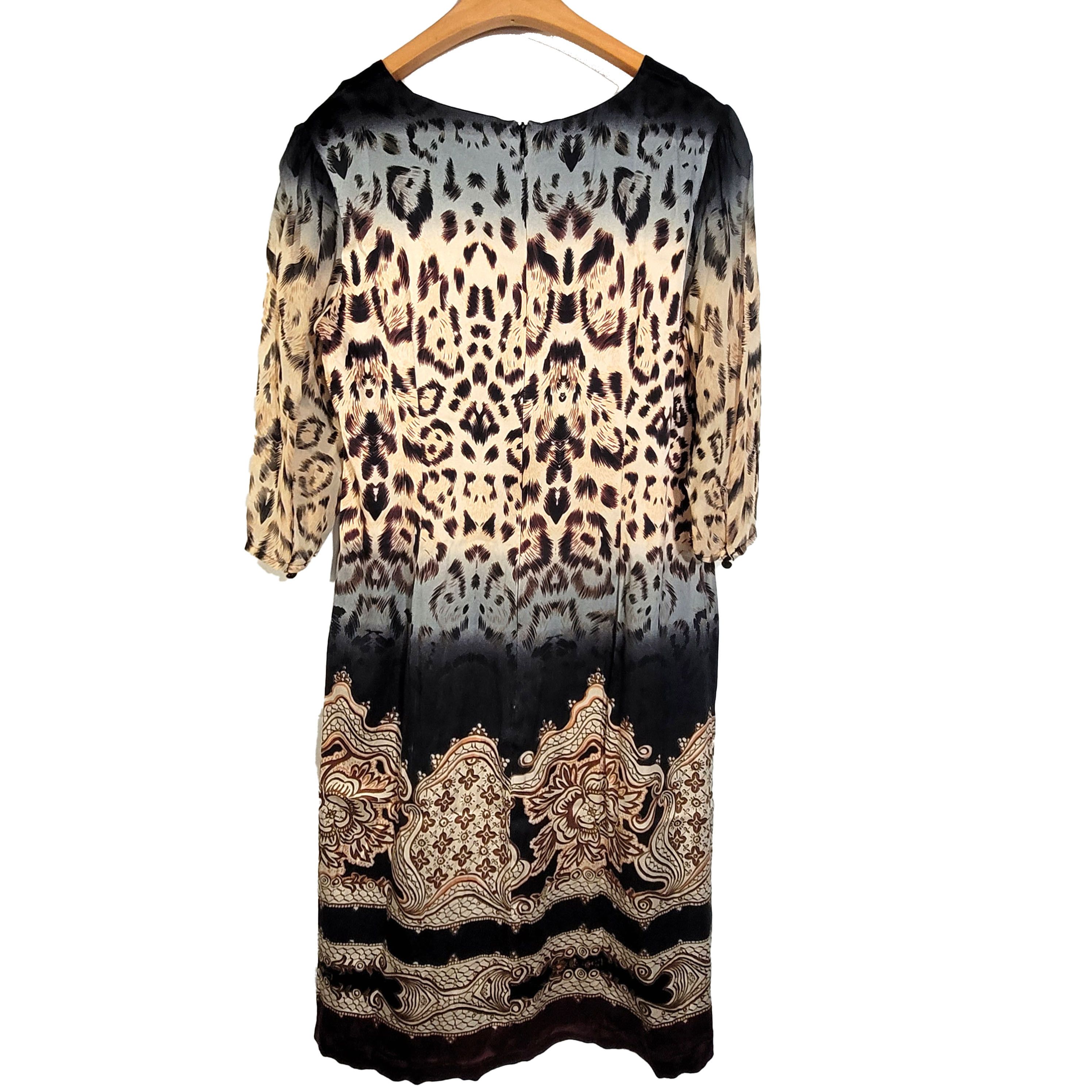 Other Women's Size XS Silk Short Sleeve Dress SAE183 Size XS / US 0-2 / IT 36-38 - 2 Thumbnail