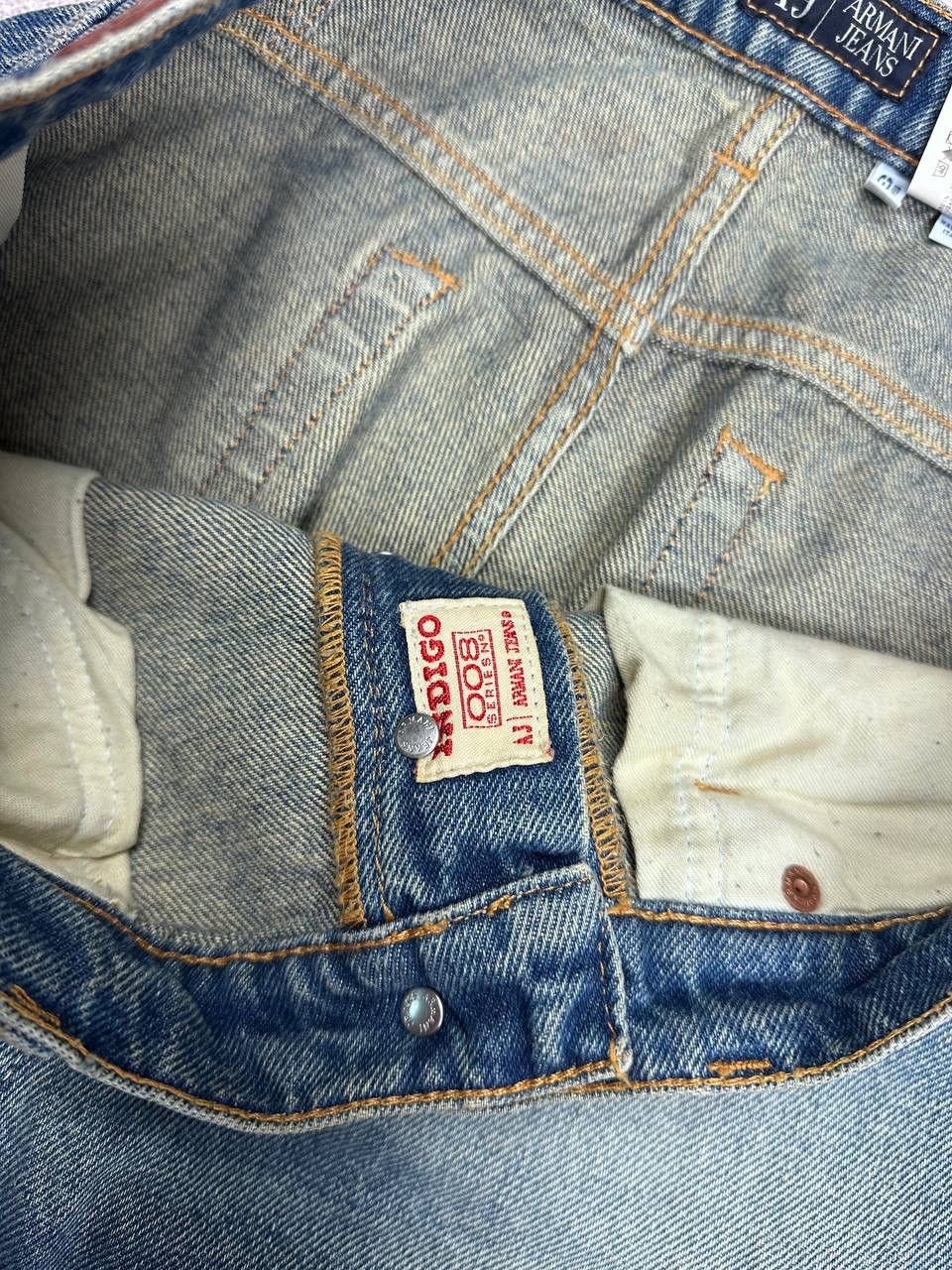 Armani Vintage 90s Armani Jeans Y2K Baggy Jeans Indigo 33 Size US 33 - 11 Thumbnail