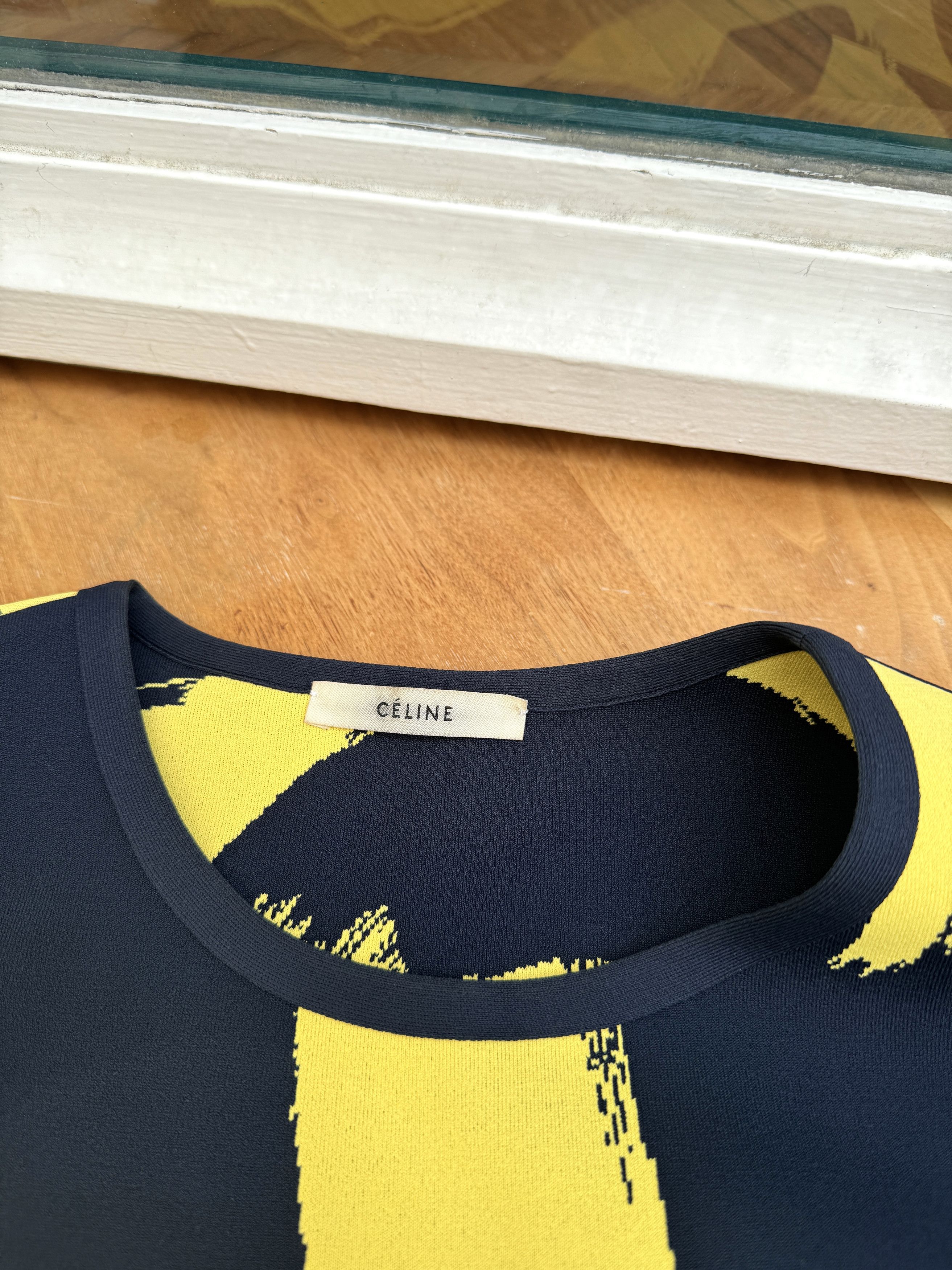 Celine Phoebe Philo Spring 2014 Brushstroke Dress Size M / US 6-8 / IT 42-44 - 7 Thumbnail