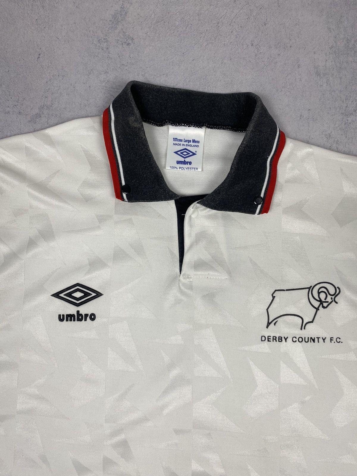 Umbro × Vintage Vintage Umbro Derby County Home Football Soccer Jersey Tee Size US L / EU 52-54 / 3 - 4 Thumbnail