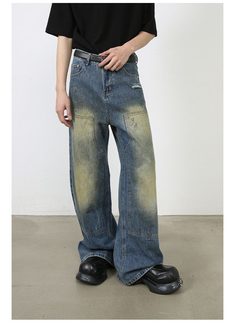 Japanese Brand × Vintage Vintage American high street loose distressed work jeans Size US 32 / EU 48 - 4 Thumbnail