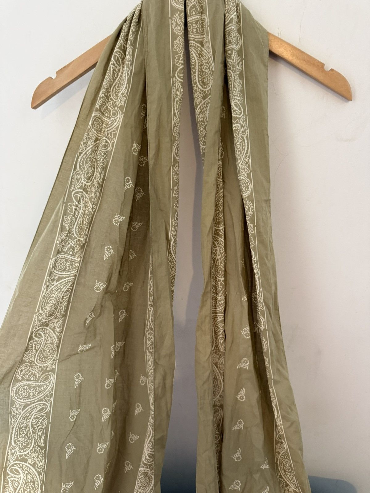 Dior Dior homme SS06 olive paisley scarf Size ONE SIZE - 5 Thumbnail