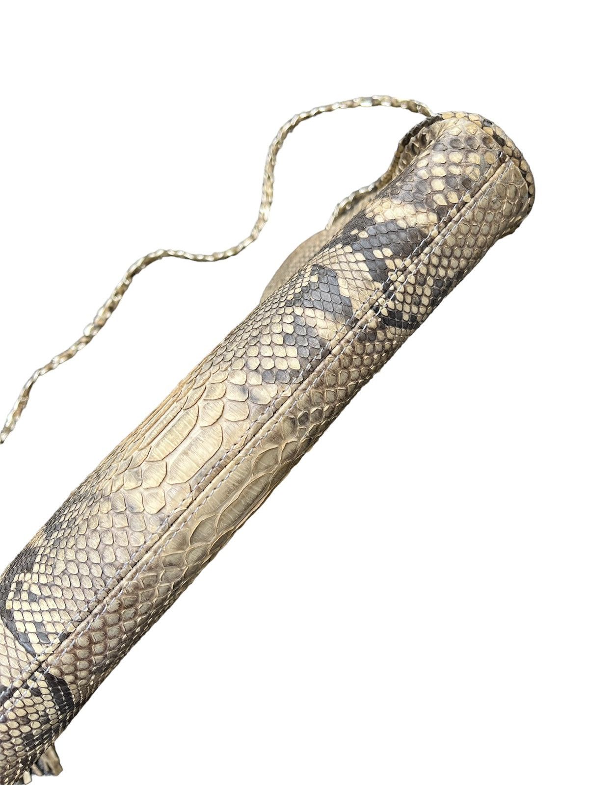 Handmade × If Six Was Nine × Vintage Chain Handbag Snake Skin Python Vintage Shoulder Bag Size ONE SIZE - 5 Thumbnail