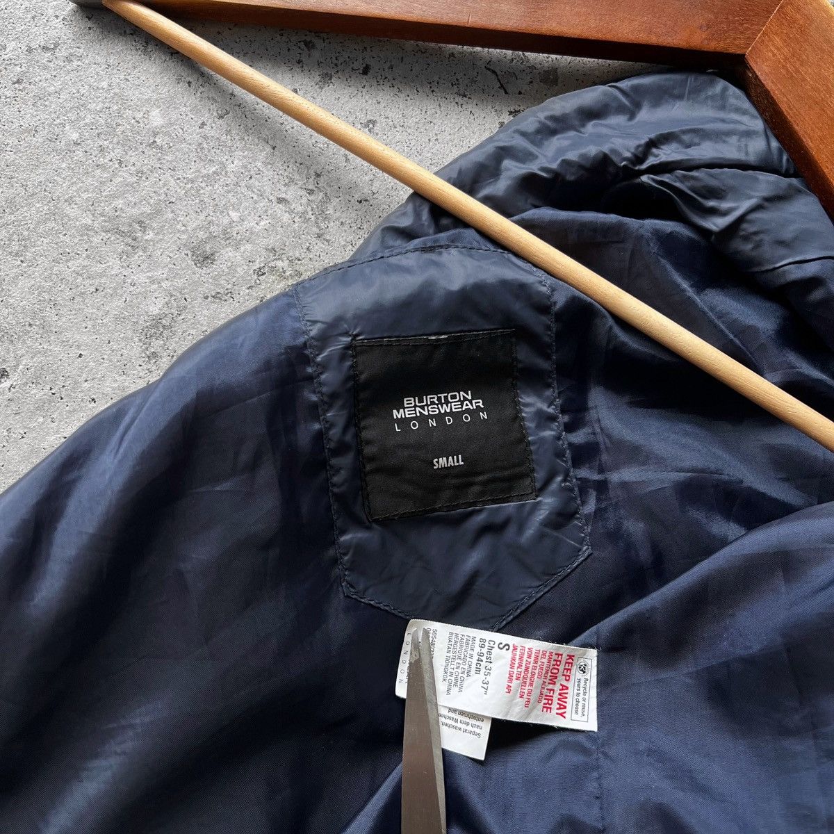 Burton × Designer Burton Menswear London Blue Full Zip Vest Pockets Size US S / EU 44-46 / 1 - 5 Thumbnail