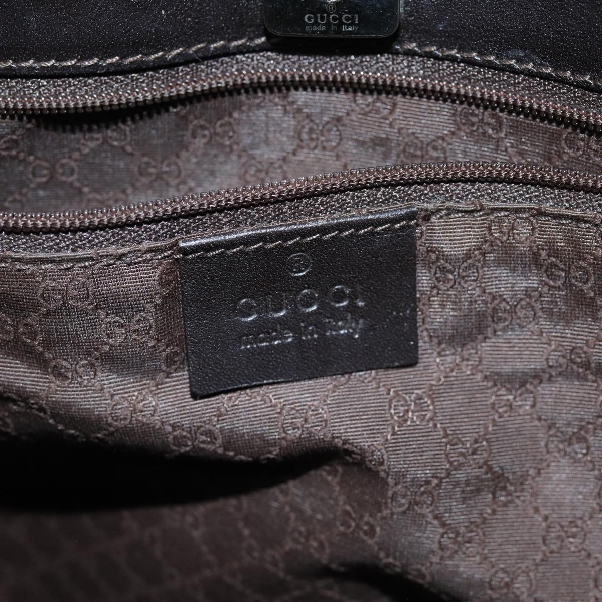 Gucci GUCCI Web Sherry Line Shoulder Bag Canvas Beige Green 001 Size ONE SIZE - 15 Thumbnail