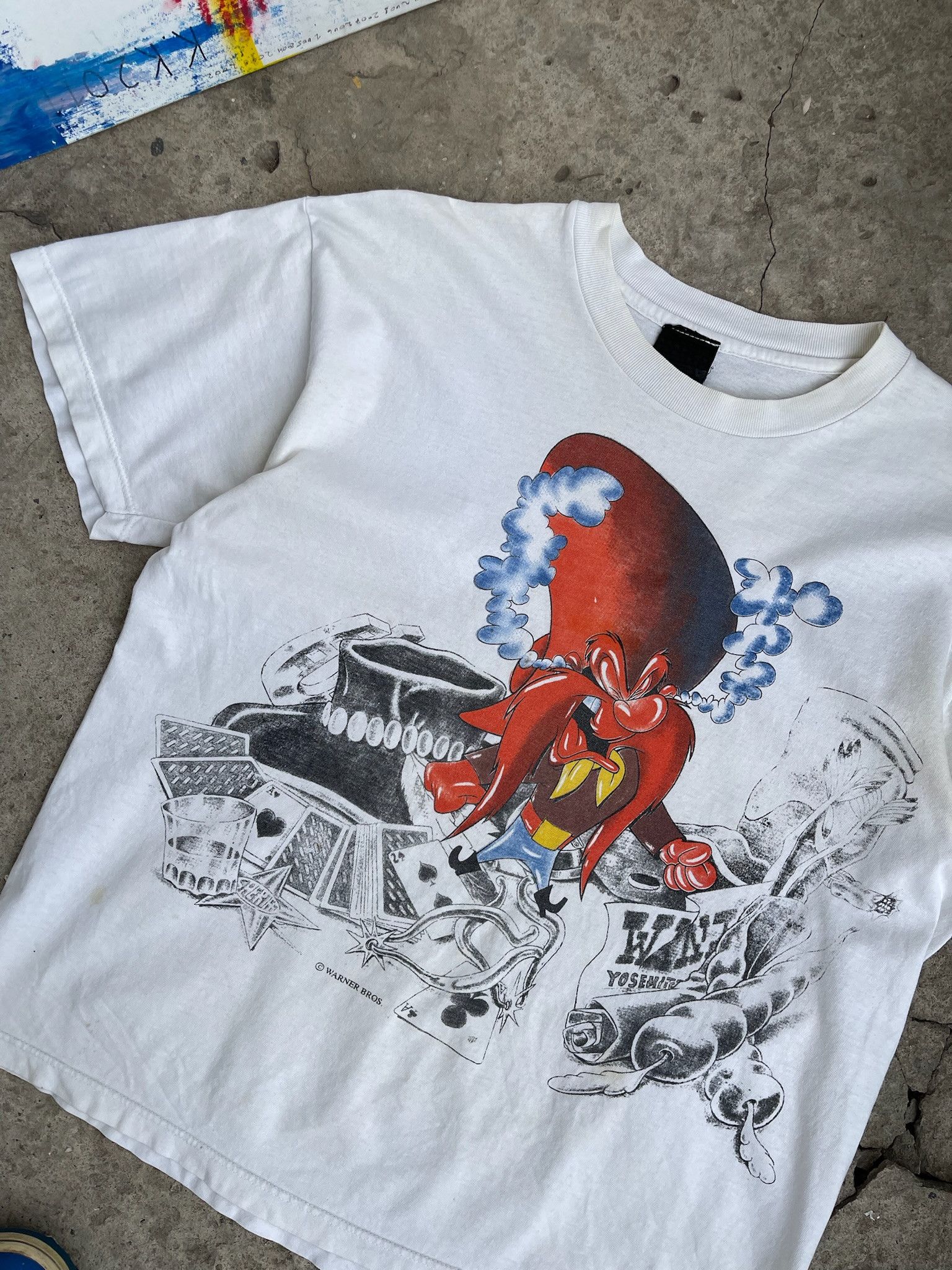Cartoon Network 90s Looney Tunes Yosemite Sam Tee vintage Size US L / EU 52-54 / 3 - 7 Thumbnail