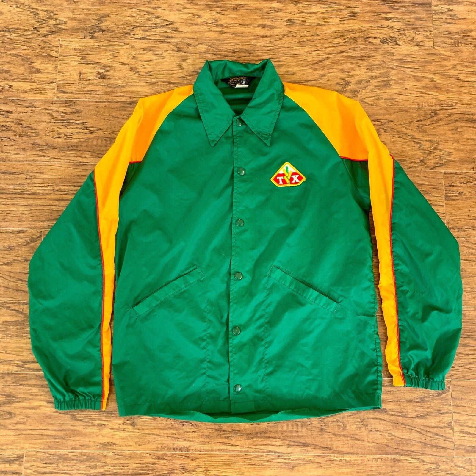 Pioneer Seed Jacket Mens Med Green Snap Coat I'm Proud to be a Farmer Vintage