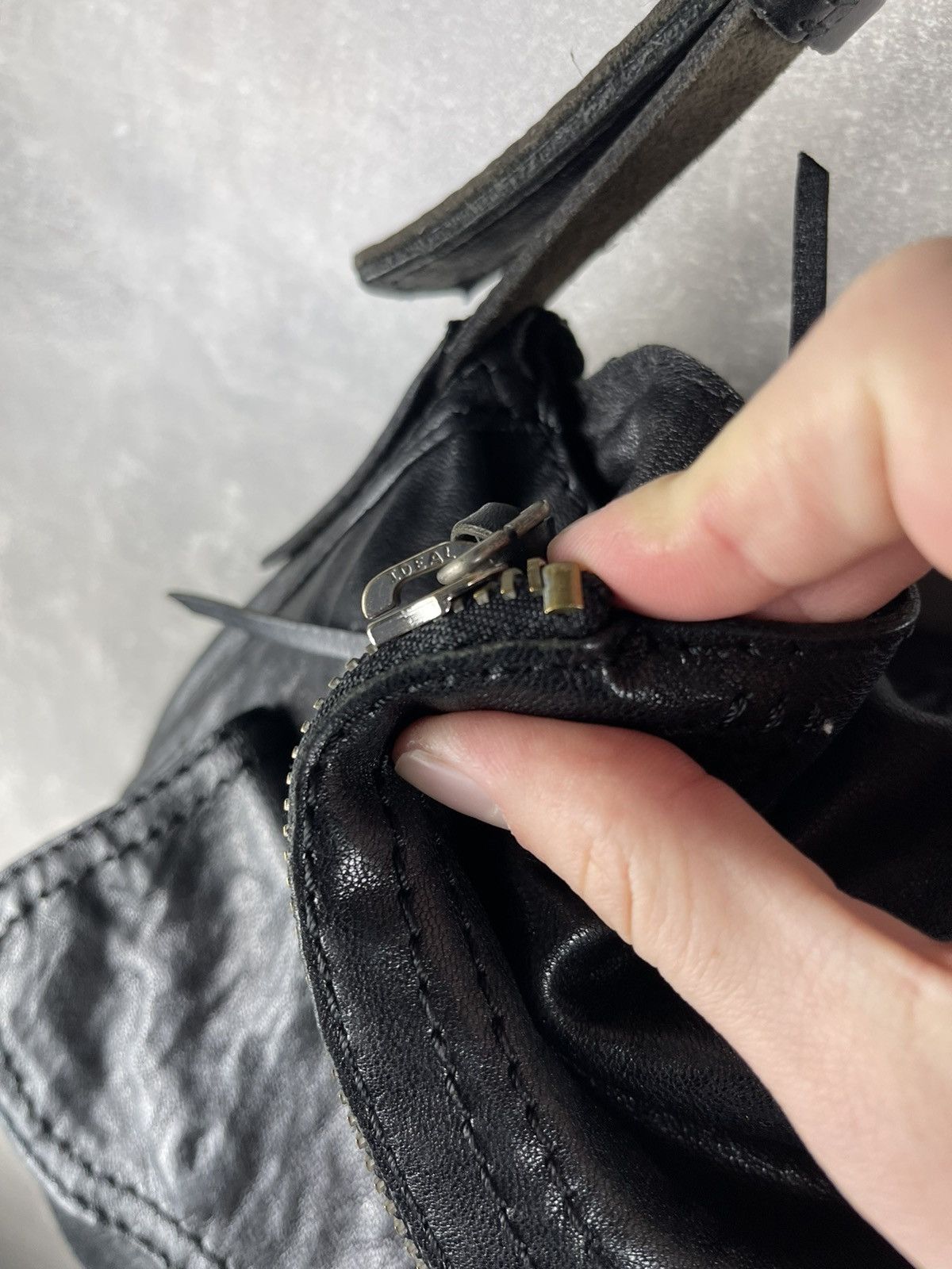 Lucky Brand Lucky Brand Avant Garde Black Lamb Leather Shoulder Boho Bag Size ONE SIZE - 5 Thumbnail
