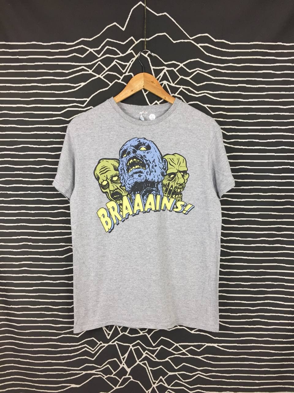 Vintage Vtg Y2K Zombie Brains Walking Dead Style Graphic Tee Size US M / EU 48-50 / 2 - 1 Thumbnail