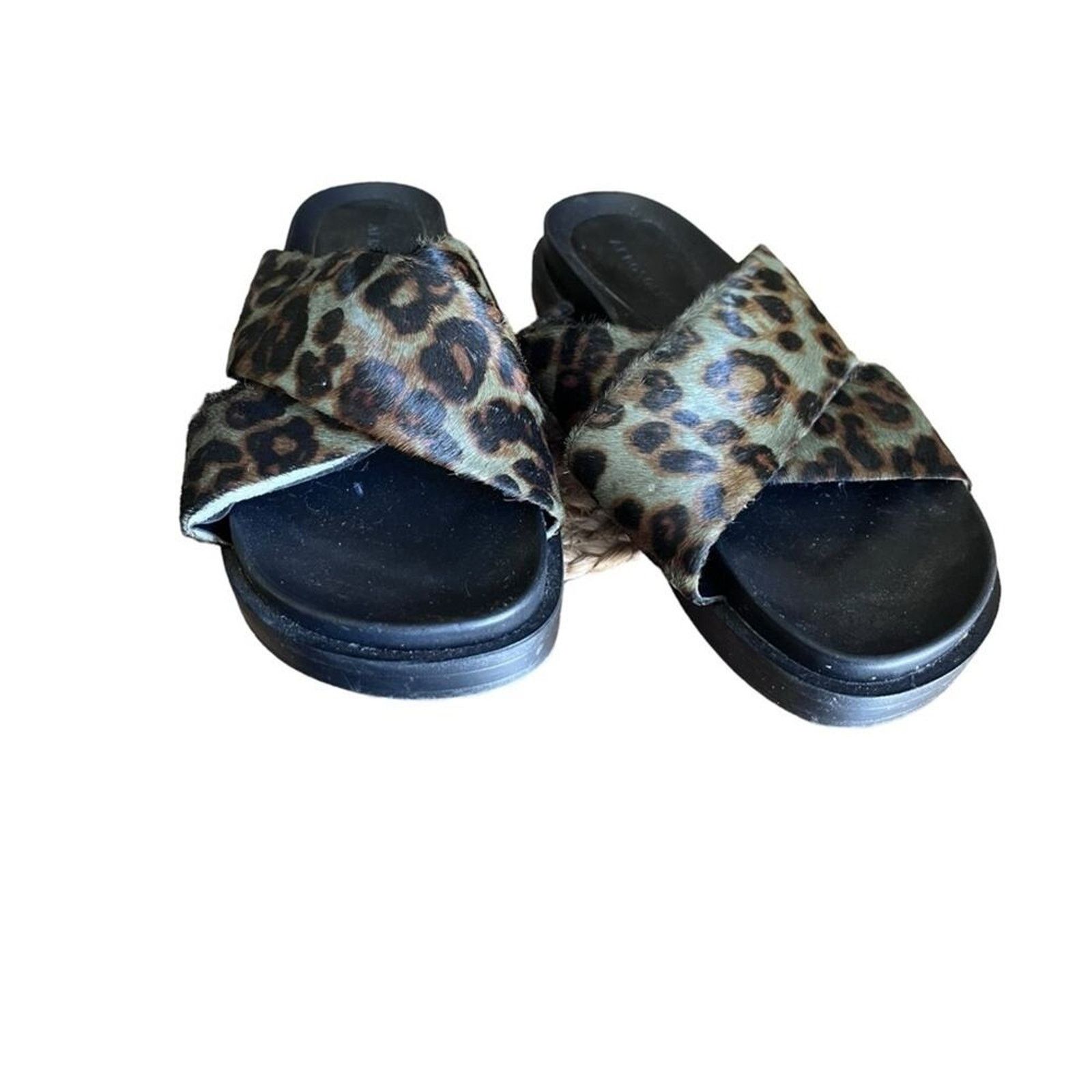 0 Aerosoles Linney Fur Cheetah Slide Sandal SZ 10.5 Size US 10.5 / IT 40.5 - 2 Thumbnail