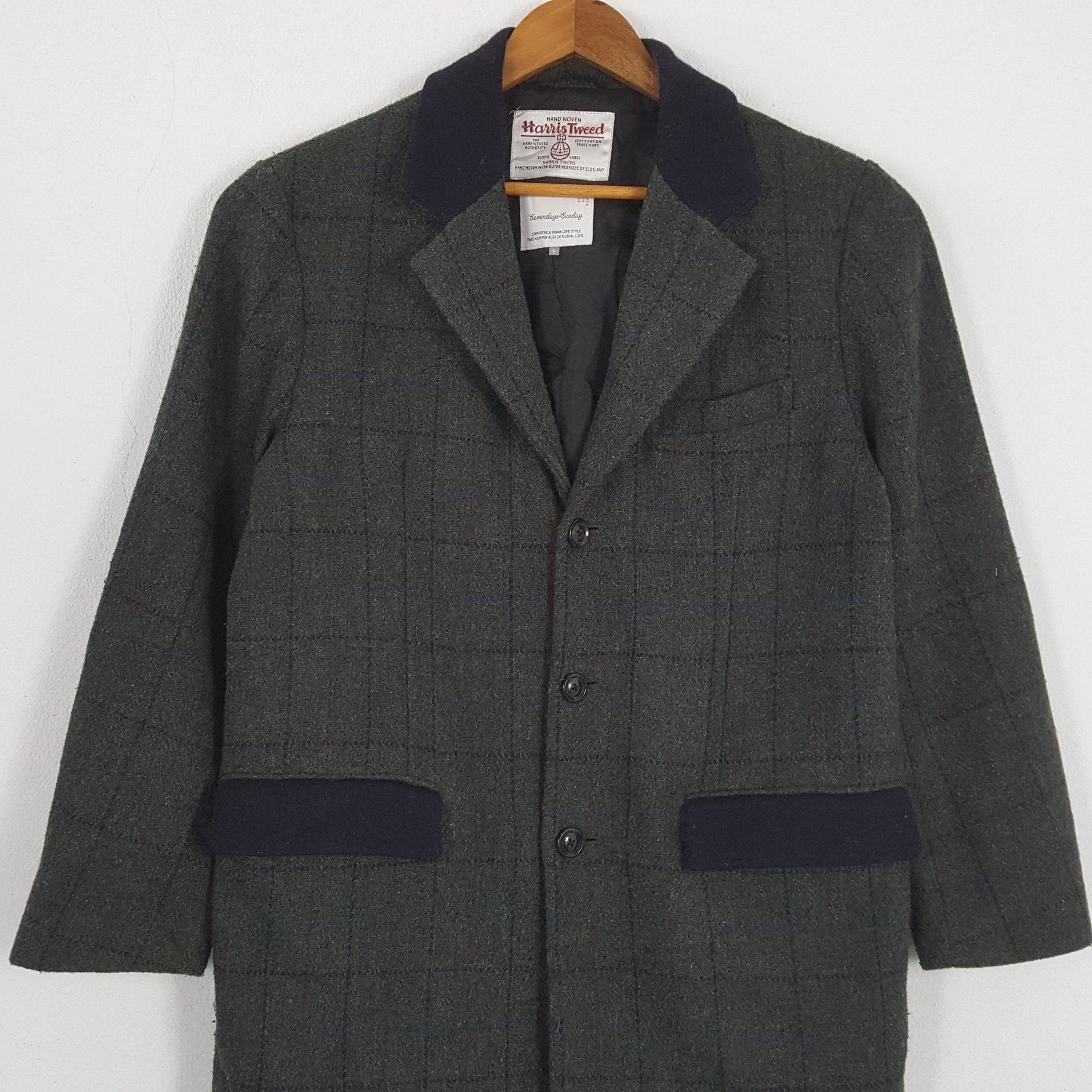 Harris Tweed × Vintage Vintage HARRIS TWEED Faction Brand Style Jacket Size US M / EU 48-50 / 2 - 2 Thumbnail
