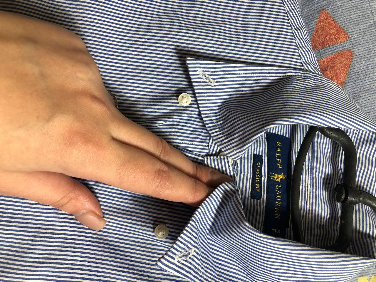 Polo Ralph Lauren Polo Ralph Lauren Vintage Mens Long Sleeve Striped Shirt Size US S / EU 44-46 / 1 - 9 Thumbnail