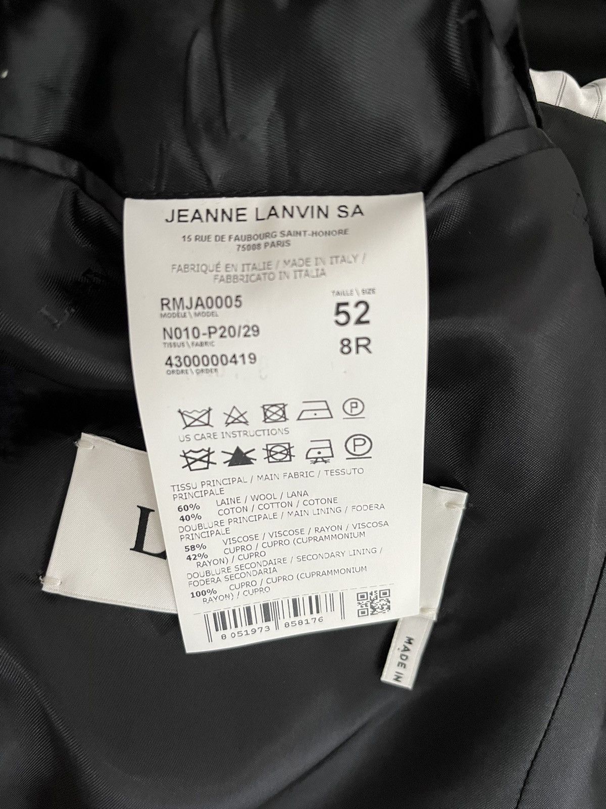 Lanvin Lanvin seersucker gingham jacket Size 42R - 15 Thumbnail