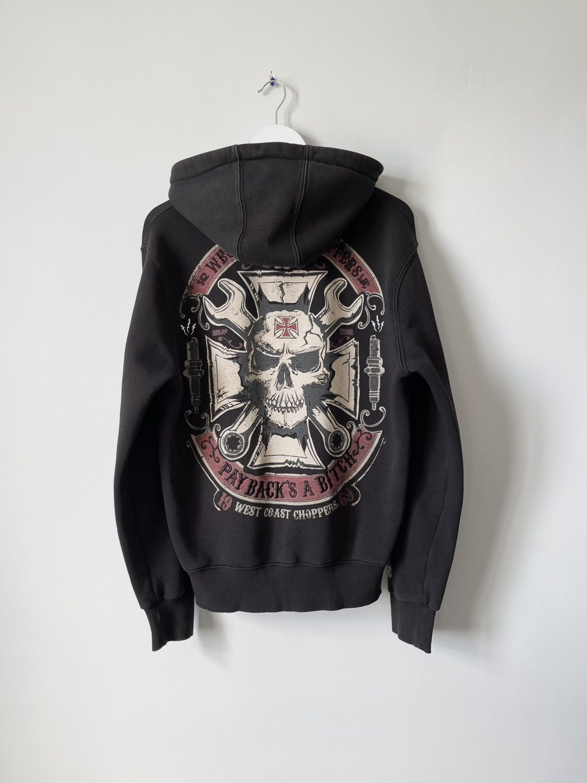 West Coast Choppers Vintage 1990s Faded Black West Coast Choppers