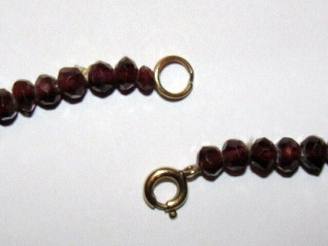 Designer Victorian Faceted Rose Cut Bohemian Red Garnet Bead Necklace Size ONE SIZE - 4 Thumbnail