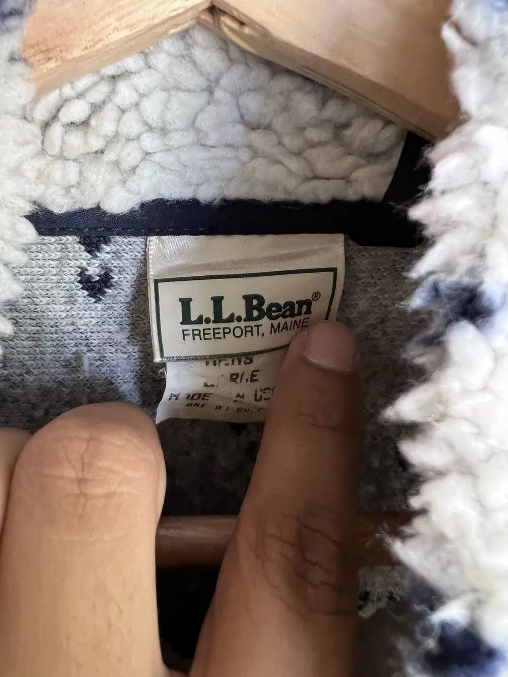 L.L. Bean × Vintage Vintage L.L. Bean Fleece Jacket Size US L / EU 52-54 / 3 - 4 Thumbnail
