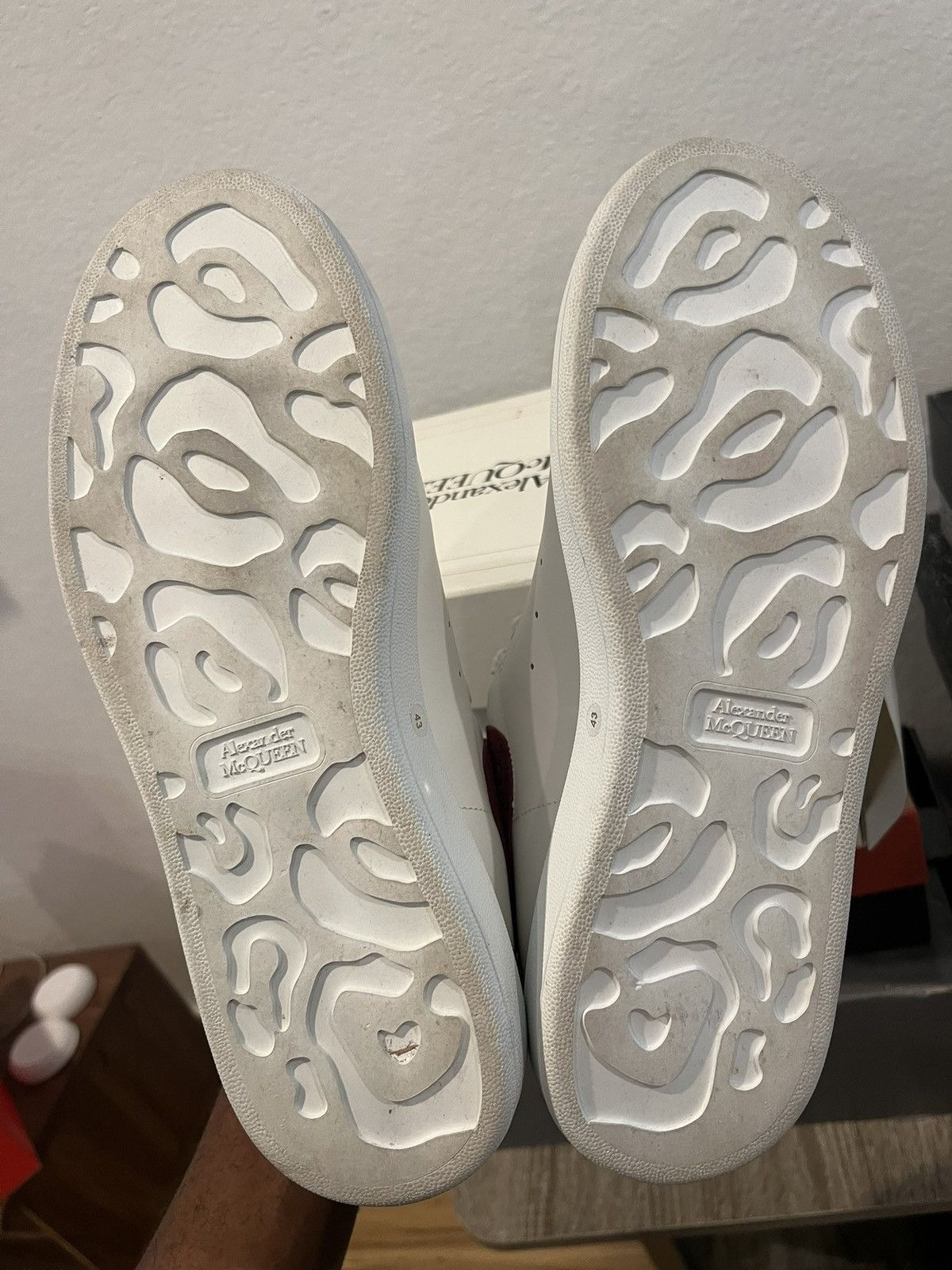 Alexander McQueen Alexander McQueen Oversized Maroon White Size US 10 / EU 43 - 5 Thumbnail
