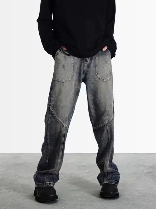 VIBE Retro patchwork cut distressed jeans Size US 32 / EU 48 - 5 Thumbnail