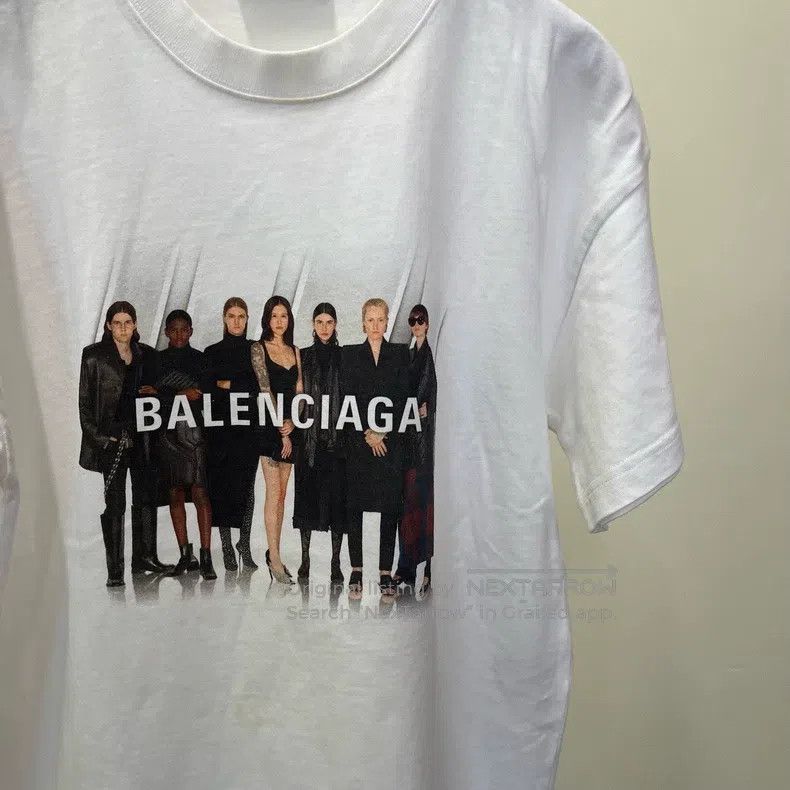 Balenciaga Balenciaga White Band Logo Printed Short Sleeve Size US XS / EU 42 / 0 - 2 Thumbnail