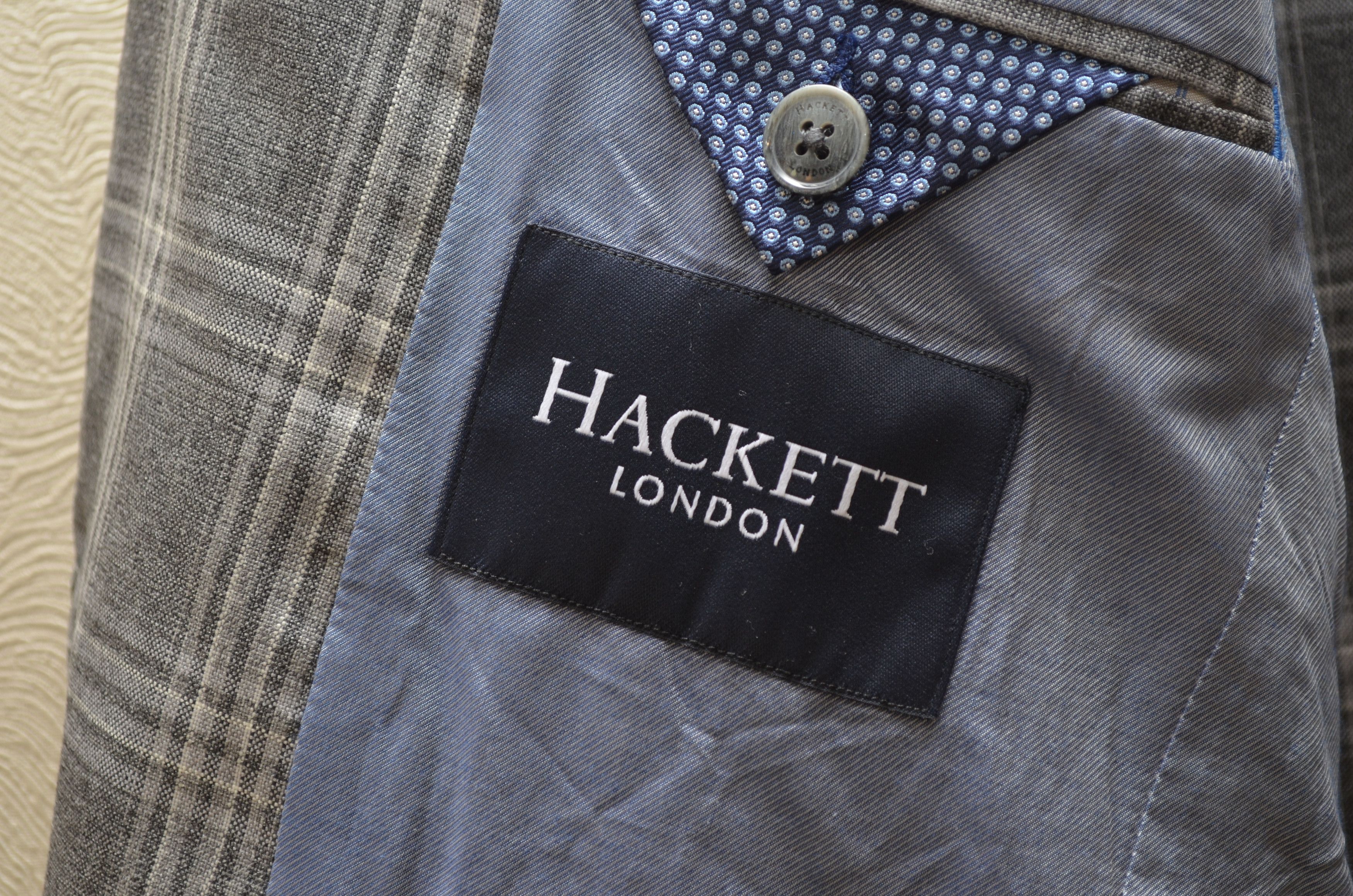 Hackett Hackett Blazer Jacket Unlined Check Wool EU48 US38 Size 38R - 10 Thumbnail