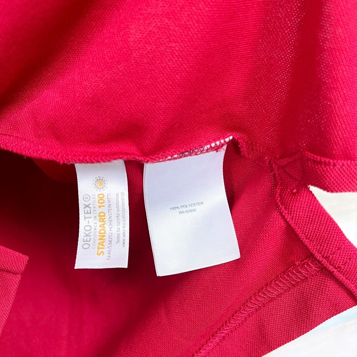 Lands' End SAFEbuilt Lands End Tech Polo Shirt Red Work Uniform Mens L Size US L / EU 52-54 / 3 - 7 Thumbnail