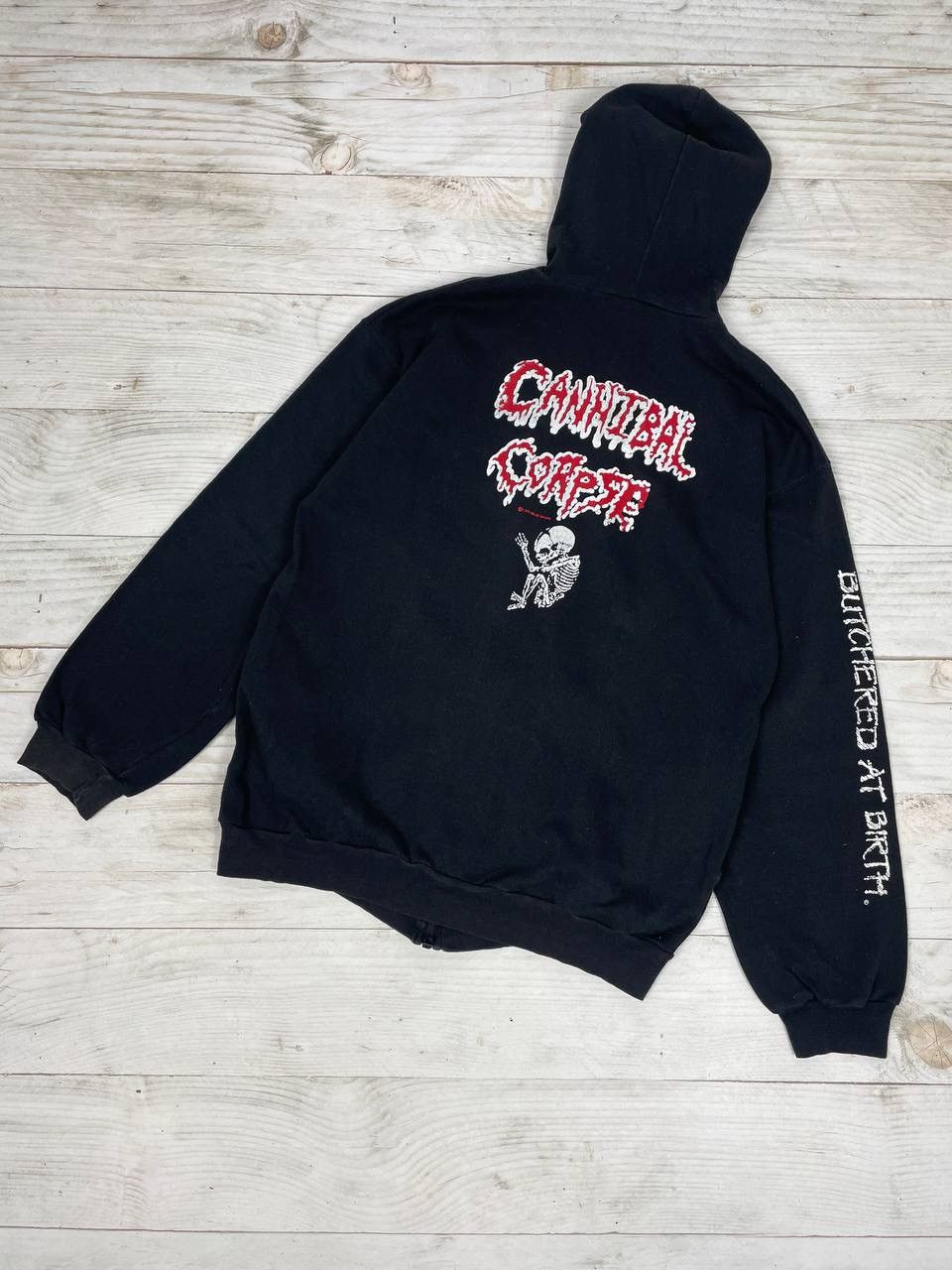 Rock Band × Streetwear × Vintage Vintage Cannibal Corpse 1991 Hoodie ...