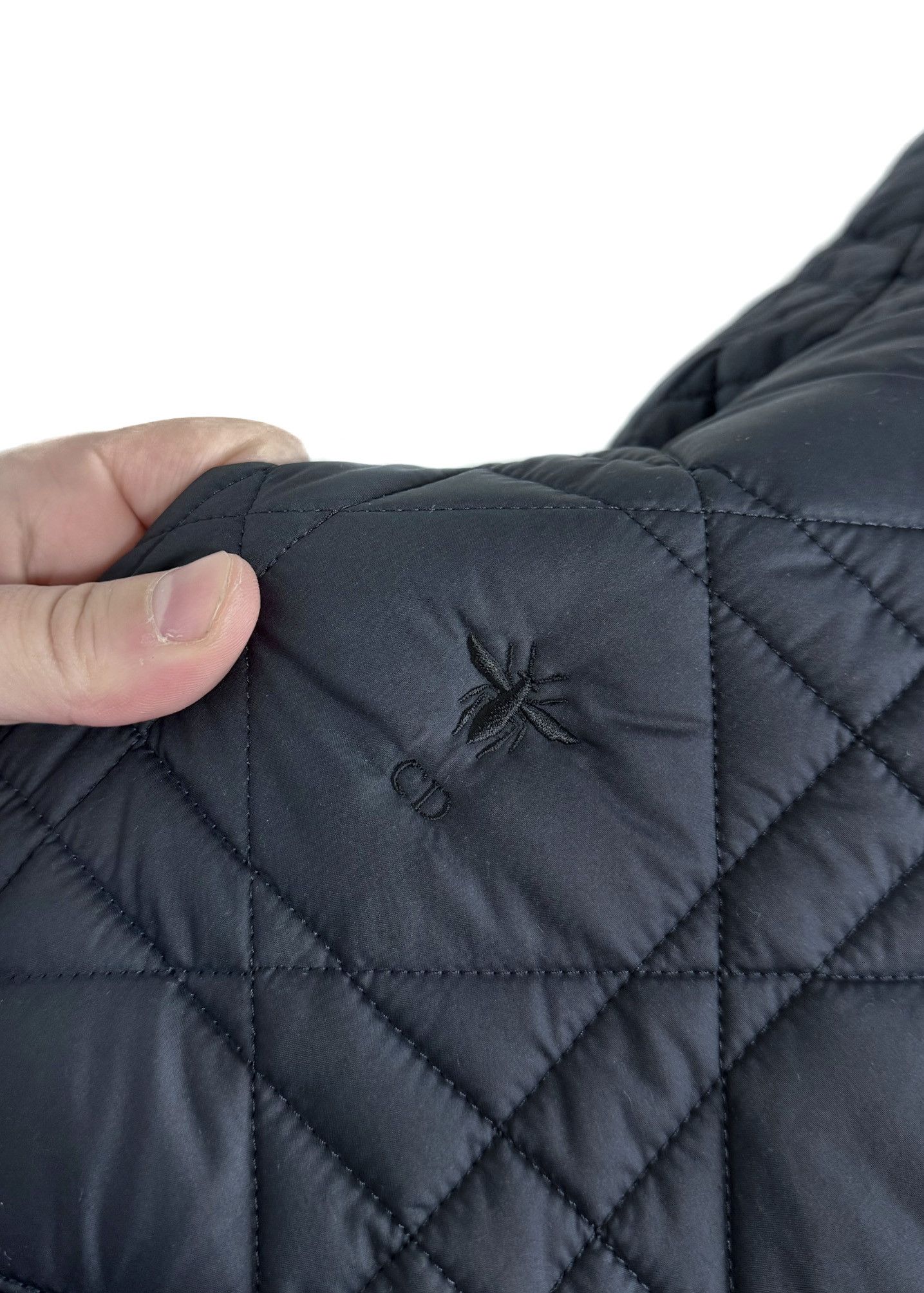 Dior Dior Navy Blue Quilted Macrocannage Field Jacket Size S / US 4 / IT 40 - 6 Thumbnail