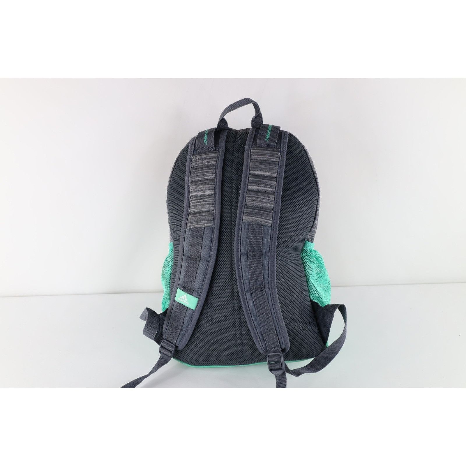 Adidas Vintage Adidas Spell Out Striped Loadspring Backpack Bag Size ONE SIZE - 9 Thumbnail