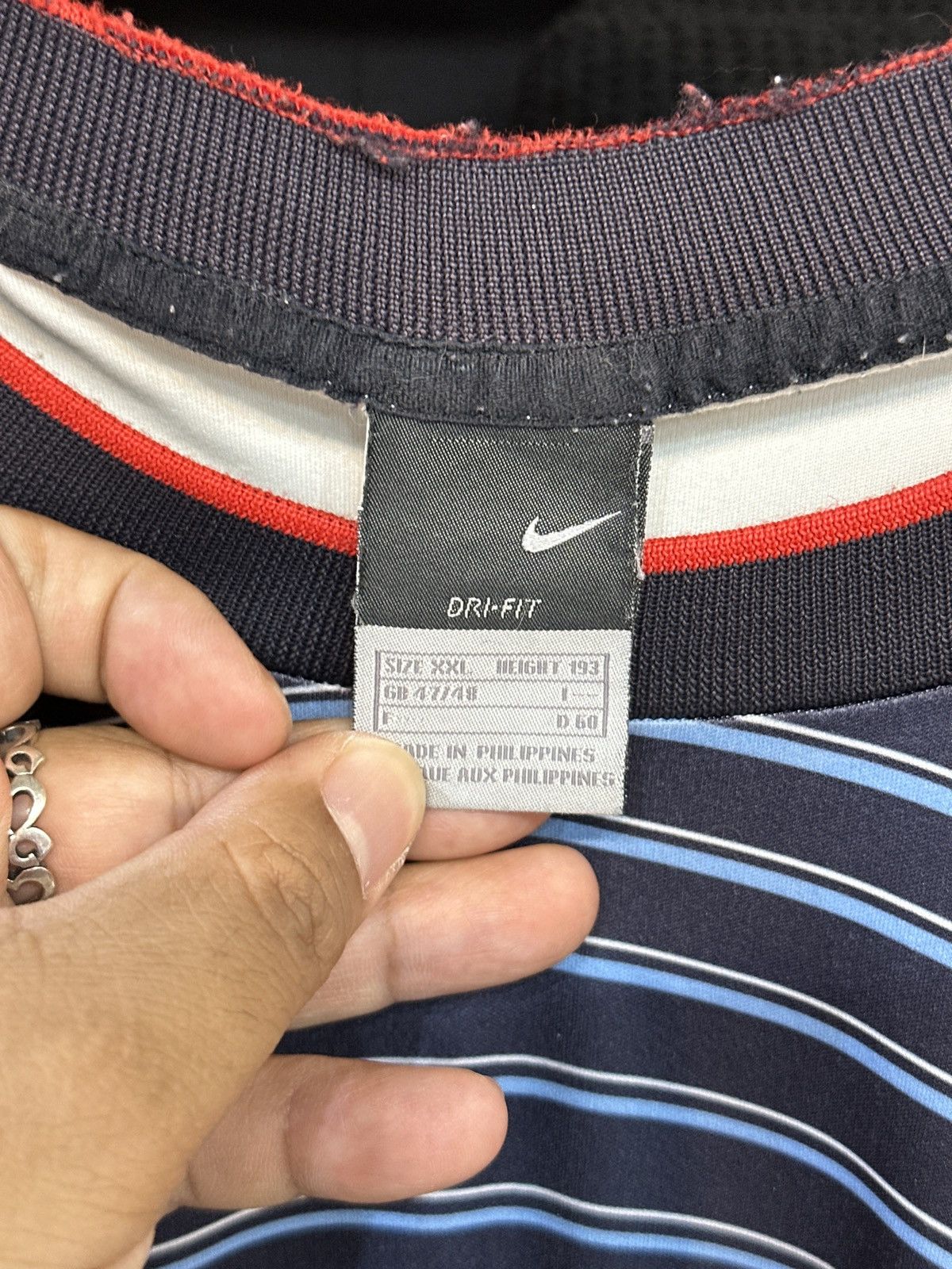 Nike ❗️Rare❗️Vintage Nike Total 90 Training Jersey Size US XXL / EU 58 / 5 - 4 Thumbnail