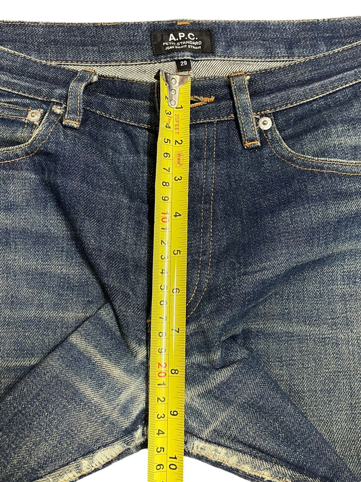 A.P.C. Vintage A.P.C Petit Selvedge Blue Wash Jeans Droit Etroit Size US 32 / EU 48 - 20 Thumbnail